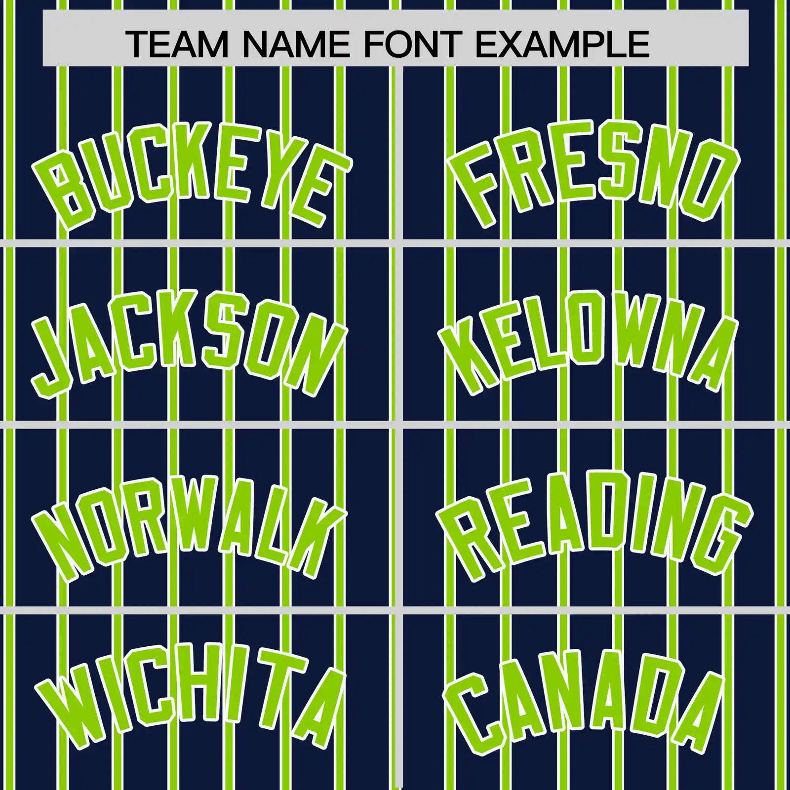 Custom Navy White-Neon Green Pinstripe Pattern Design Performance T-Shirt