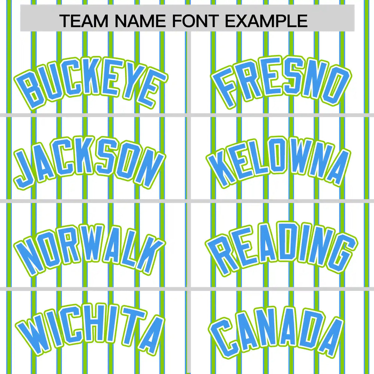 Custom White Powder Blue-Neon Green Pinstripe Pattern Design Performance T-Shirt