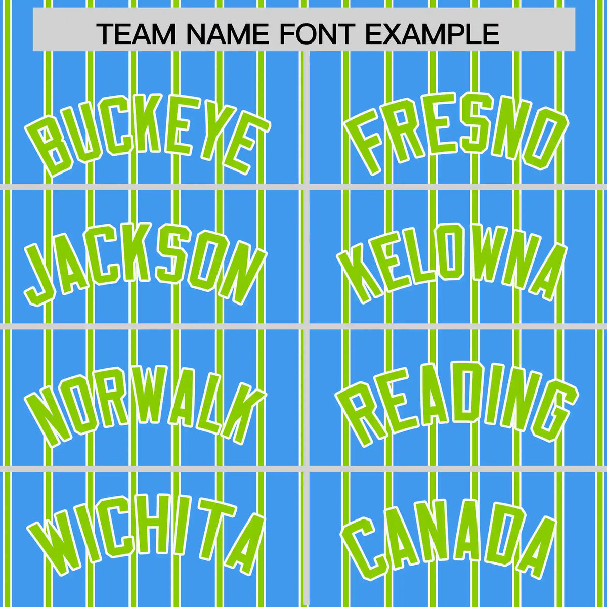 Custom Powder Blue White-Neon Green Pinstripe Pattern Design Performance T-Shirt