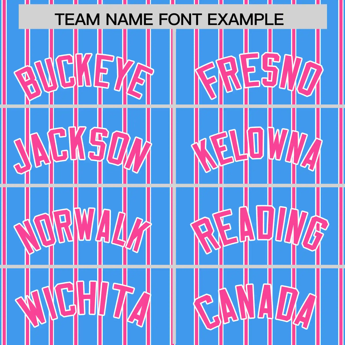 Custom Powder Blue White-Pink Pinstripe Pattern Design Performance T-Shirt