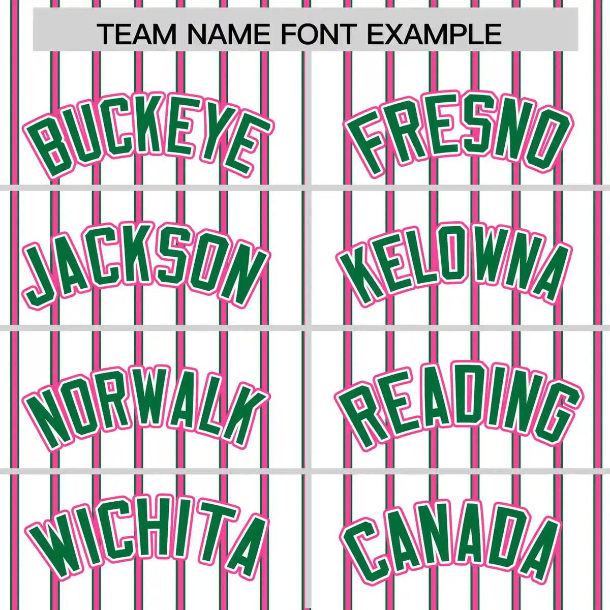Custom White Kelly Green-Pink Pinstripe Pattern Design Performance T-Shirt