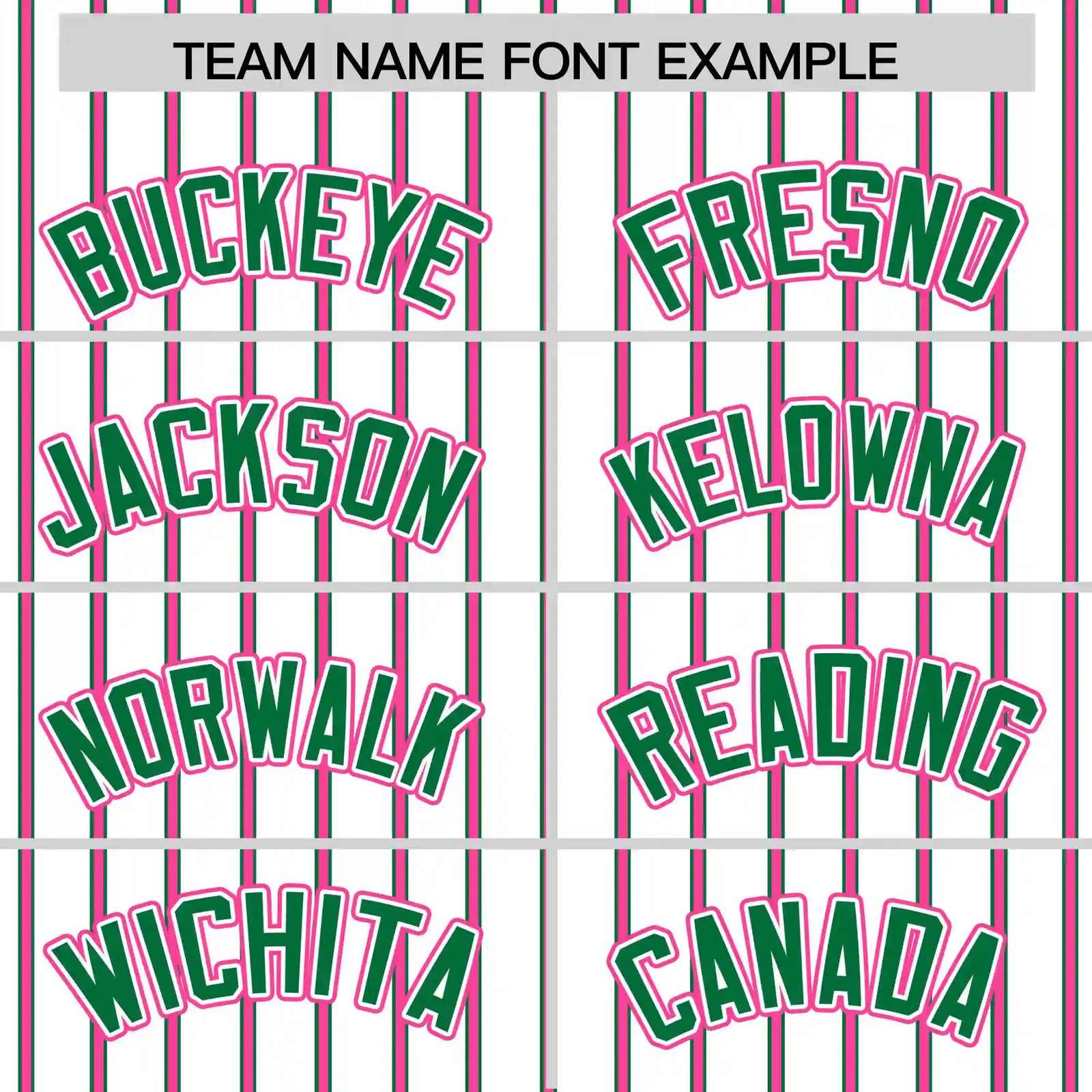 Custom White Kelly Green-Pink Pinstripe Pattern Design Performance T-Shirt