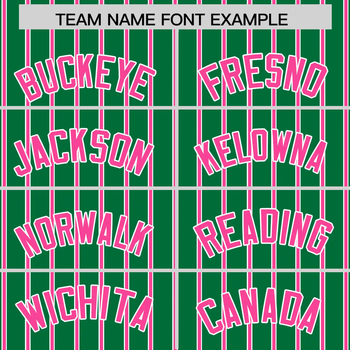 Custom Kelly Green White-Pink Pinstripe Pattern Design Performance T-Shirt