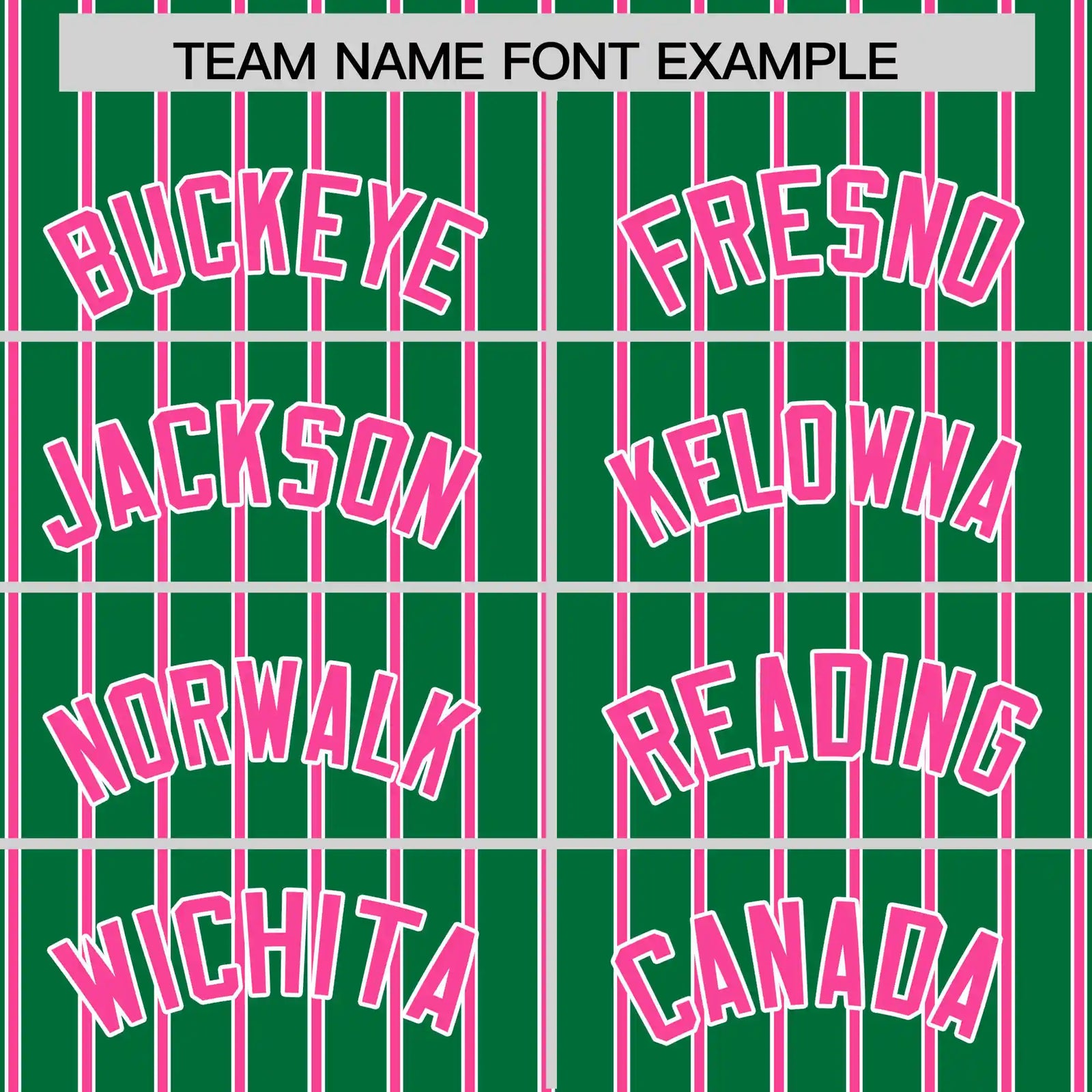 Custom Kelly Green White-Pink Pinstripe Pattern Design Performance T-Shirt