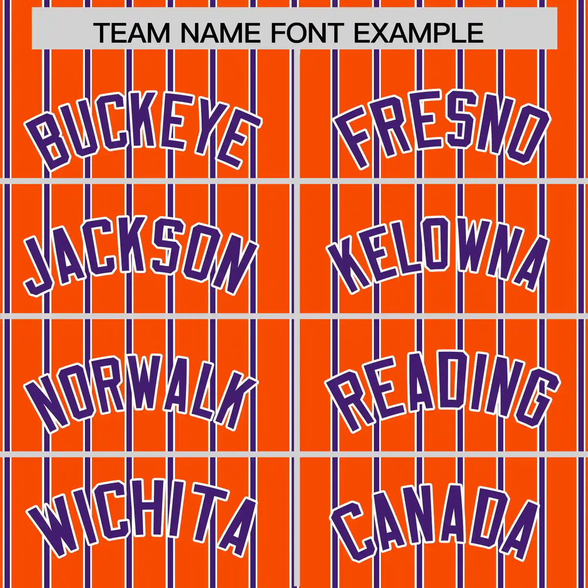 Custom Orange White-Purple Pinstripe Pattern Design Performance T-Shirt