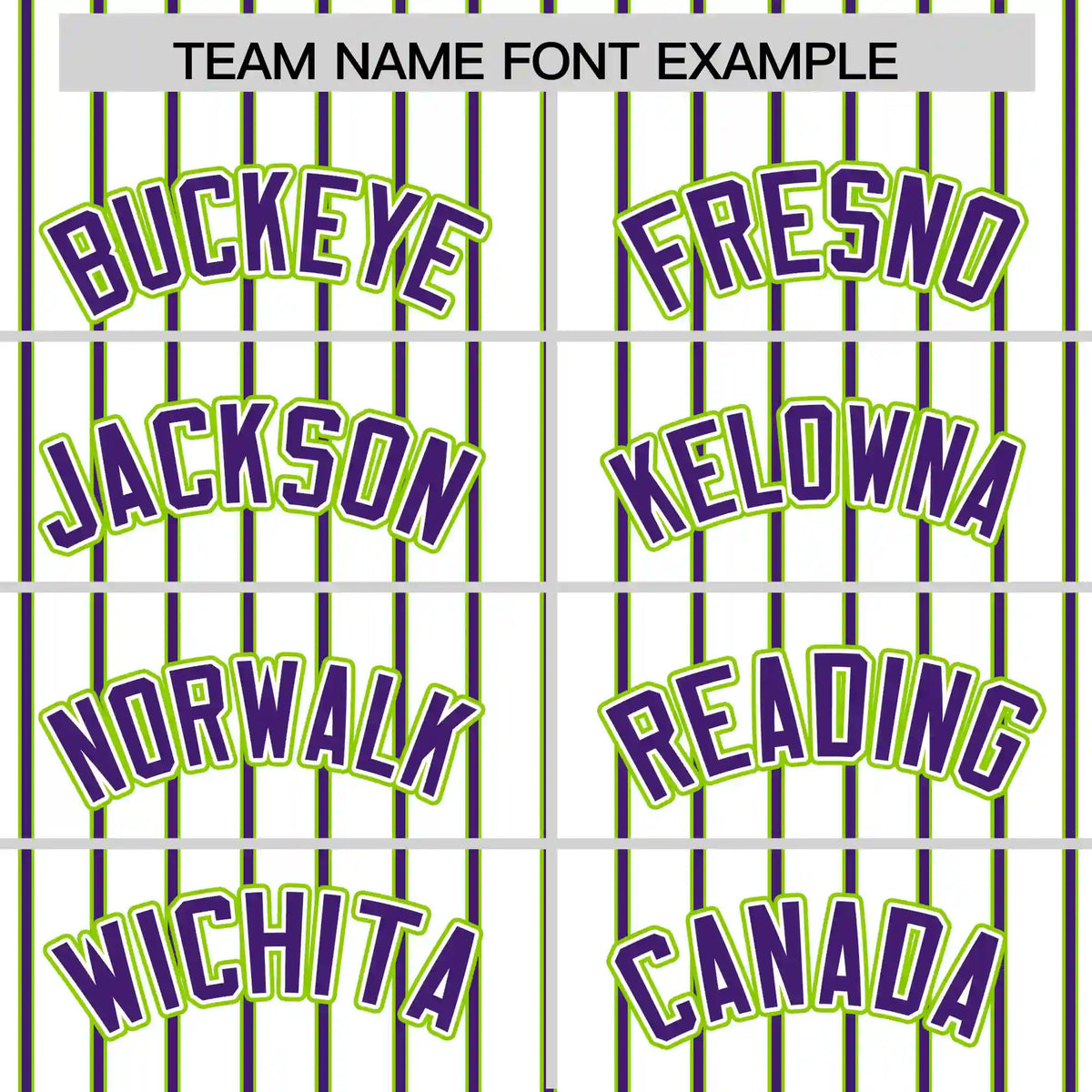 Custom White Neon Green-Purple Pinstripe Pattern Design Performance T-Shirt