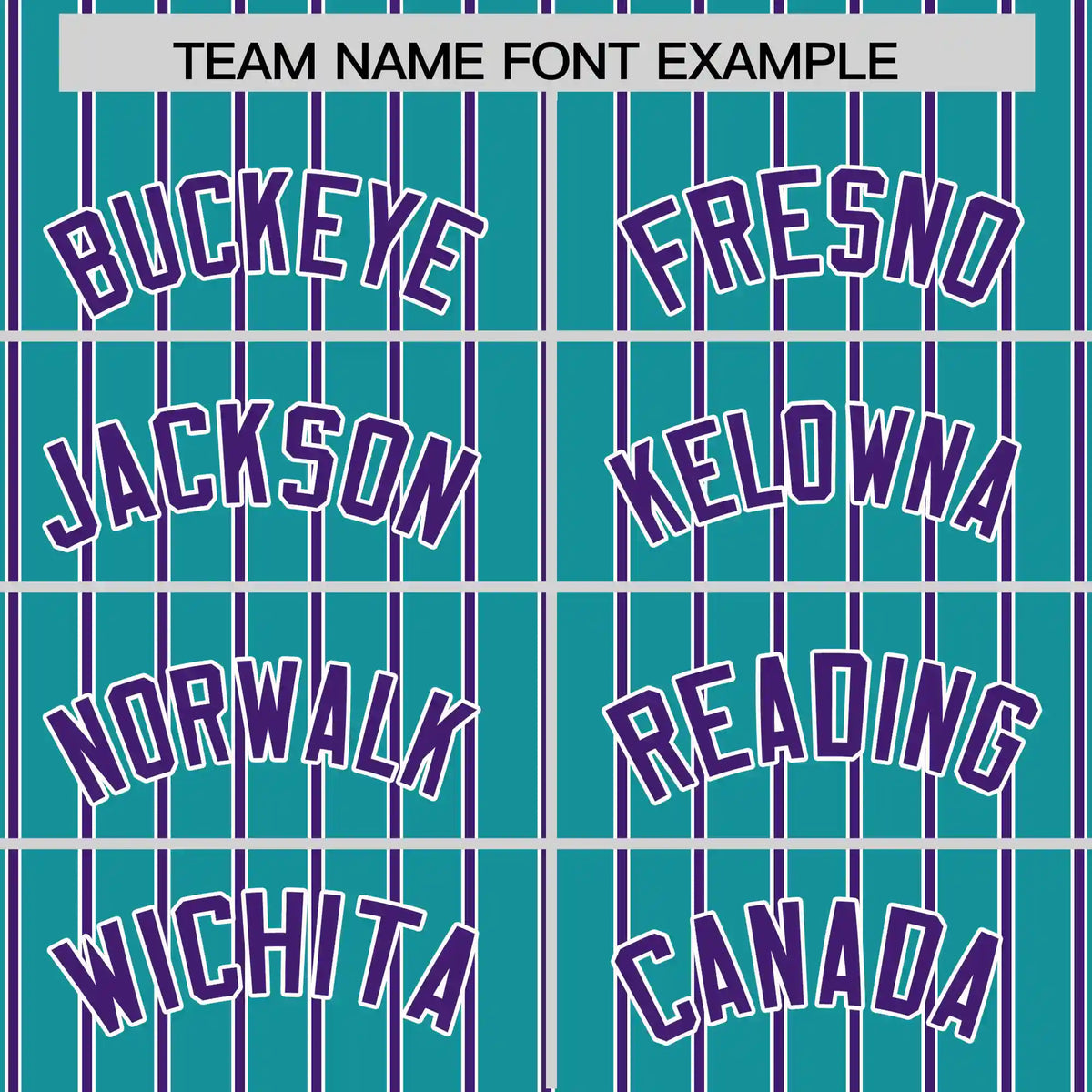 Custom Aqua White-Purple Pinstripe Pattern Design Performance T-Shirt