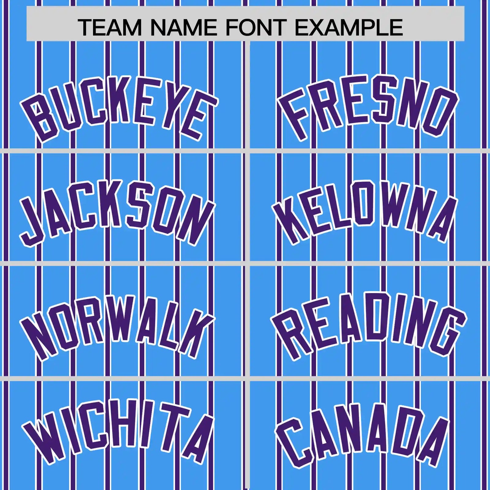 Custom Powder Blue White-Purple Pinstripe Pattern Design Performance T-Shirt
