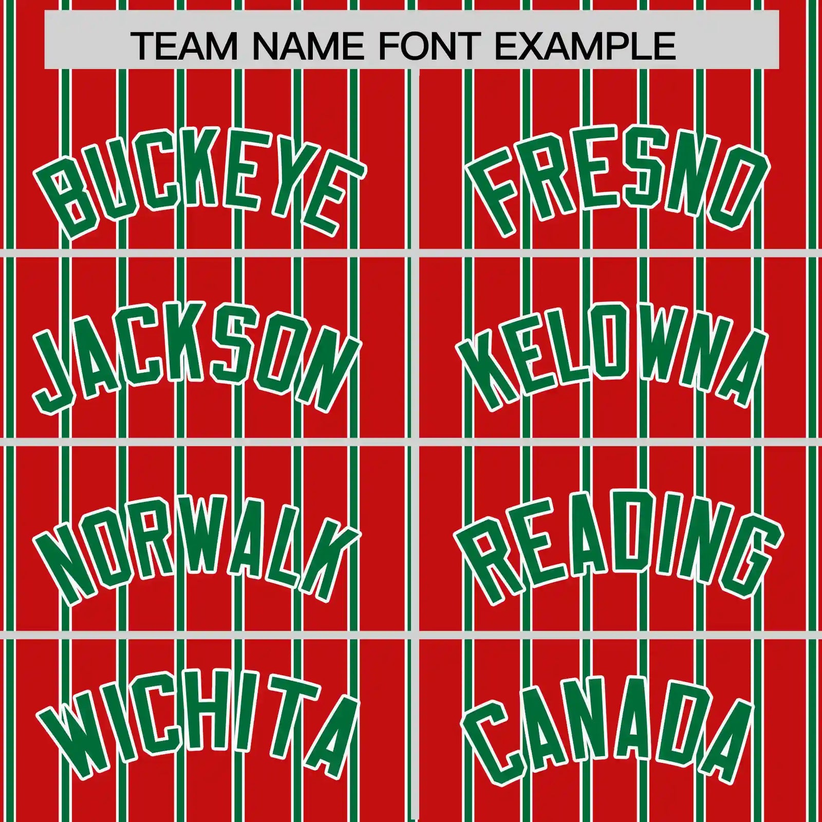 Custom Red White-Kelly Green Pinstripe Pattern Design Performance T-Shirt