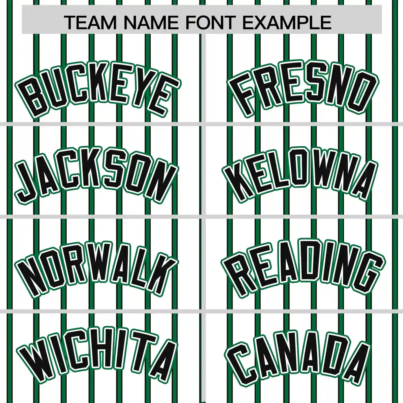 Custom White Black-Kelly Green Pinstripe Pattern Design Performance T-Shirt