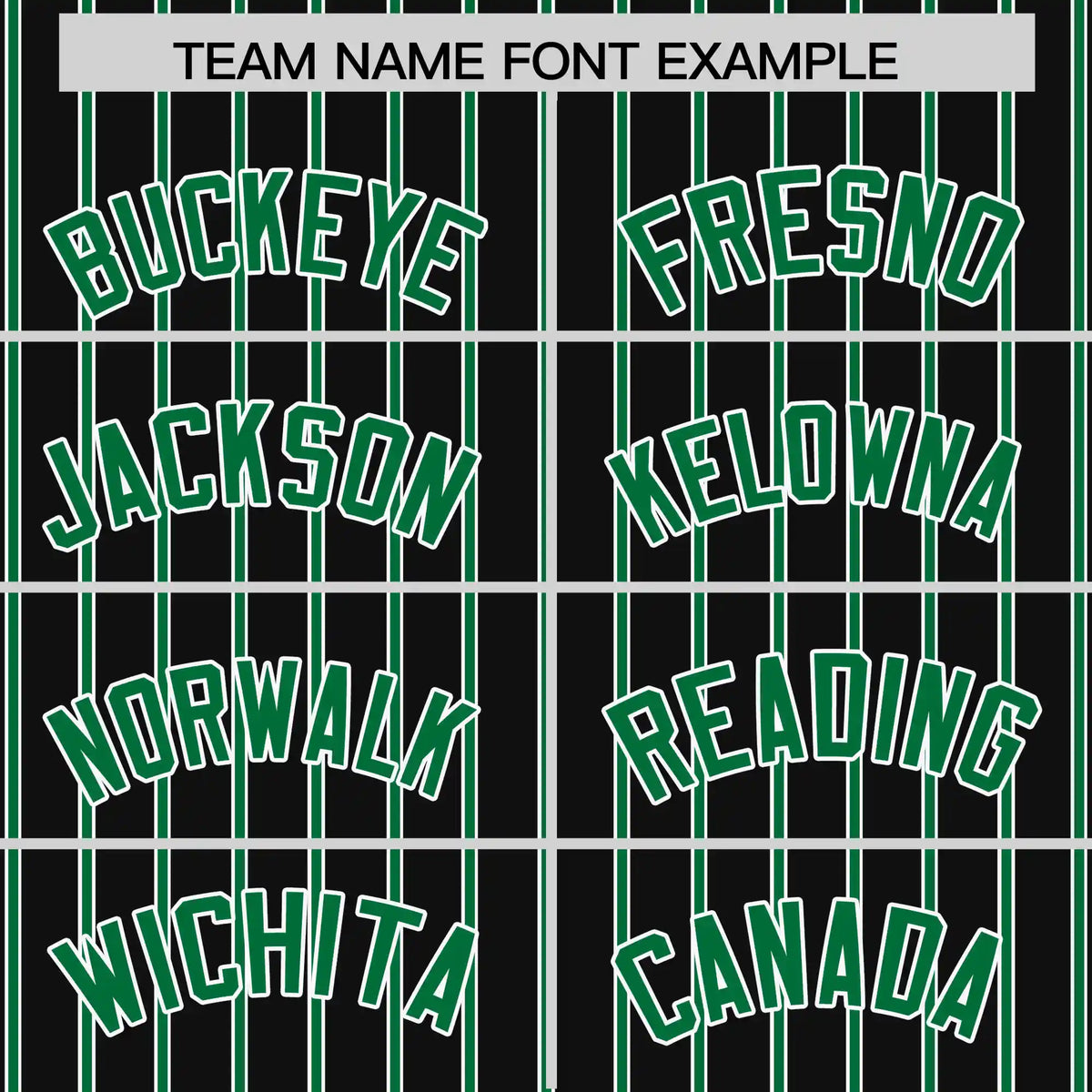 Custom Black White-Kelly Green Pinstripe Pattern Design Performance T-Shirt