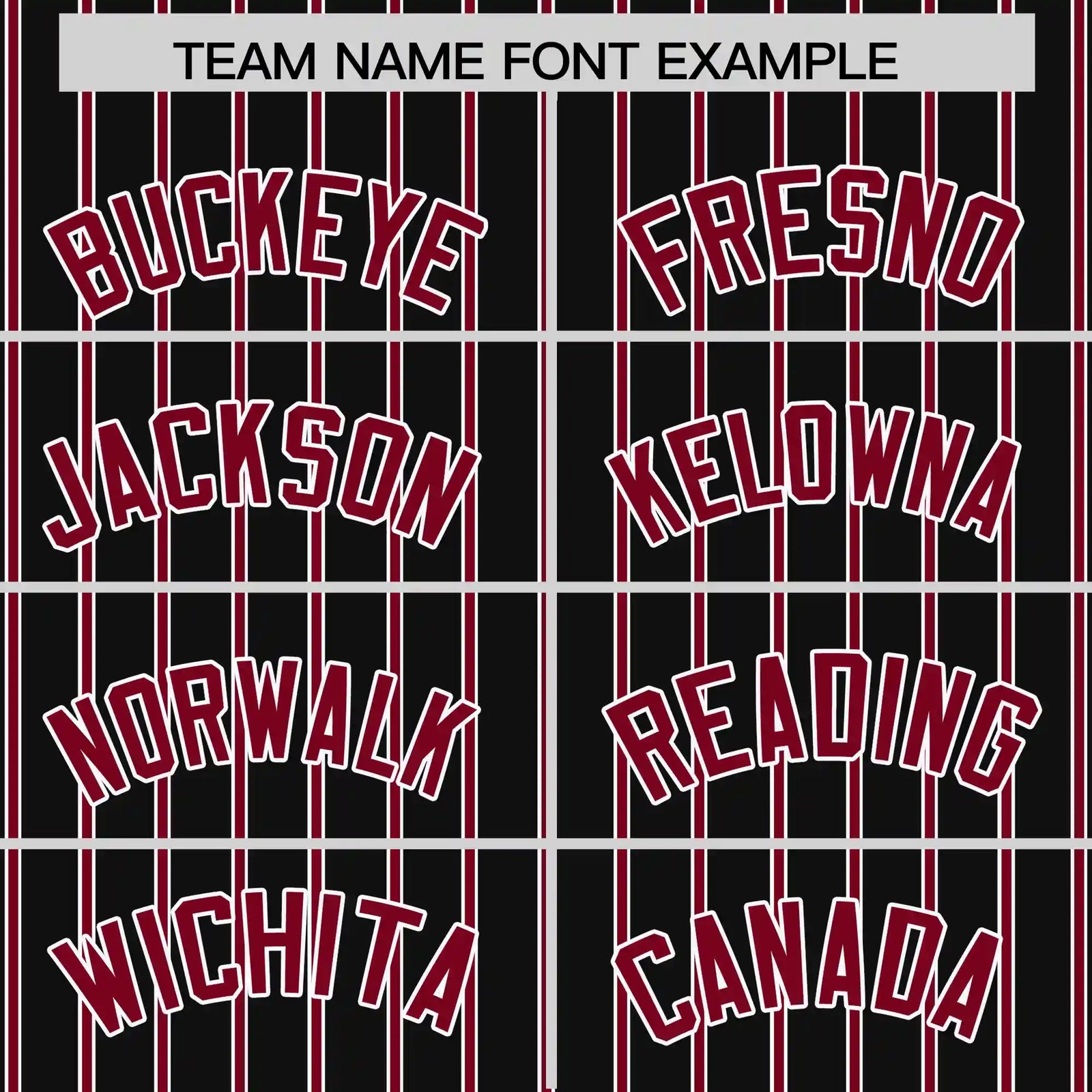 Custom Black White-Crimson Pinstripe Pattern Design Performance T-Shirt
