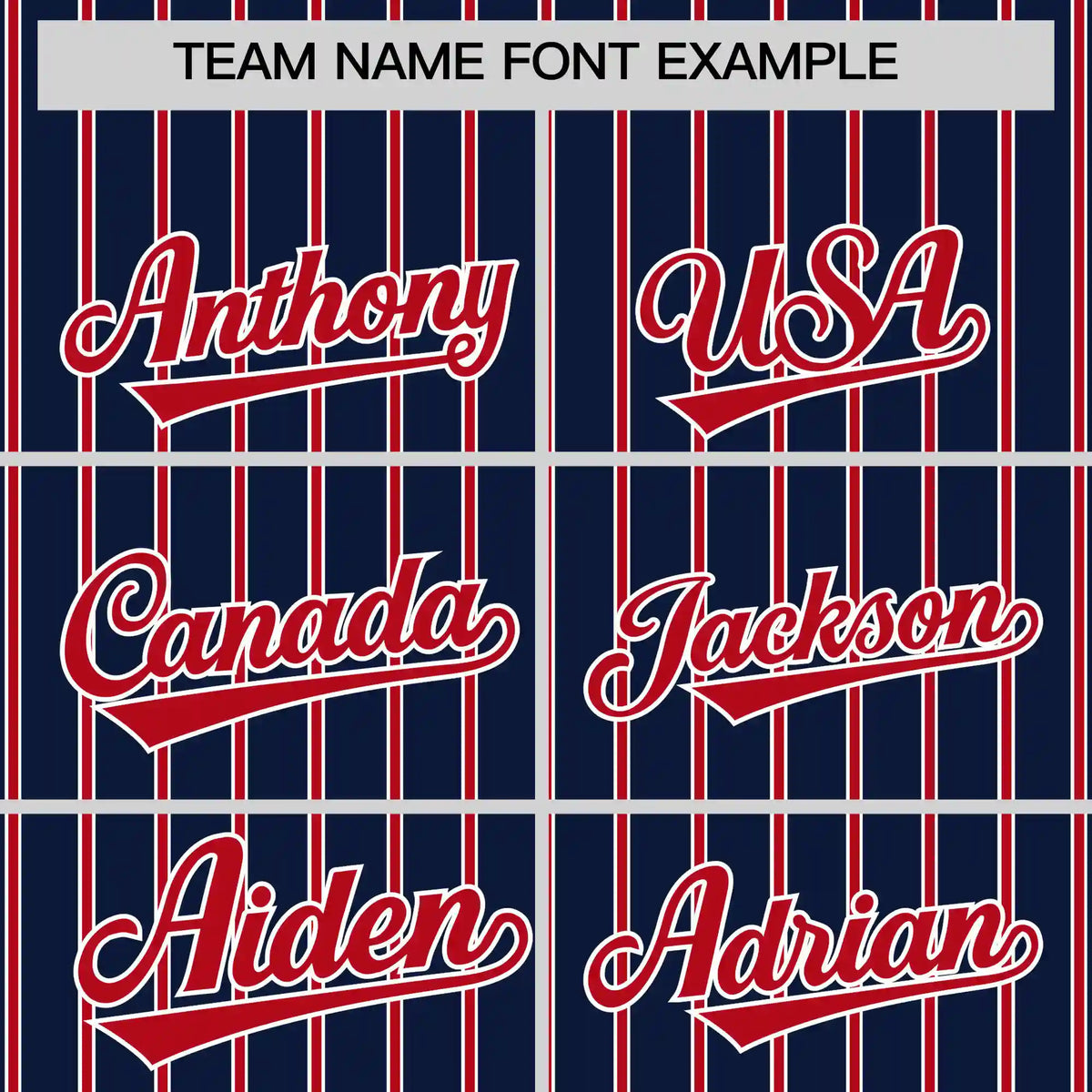 Custom Navy White-Red Pinstripe Pattern Design Performance T-Shirt