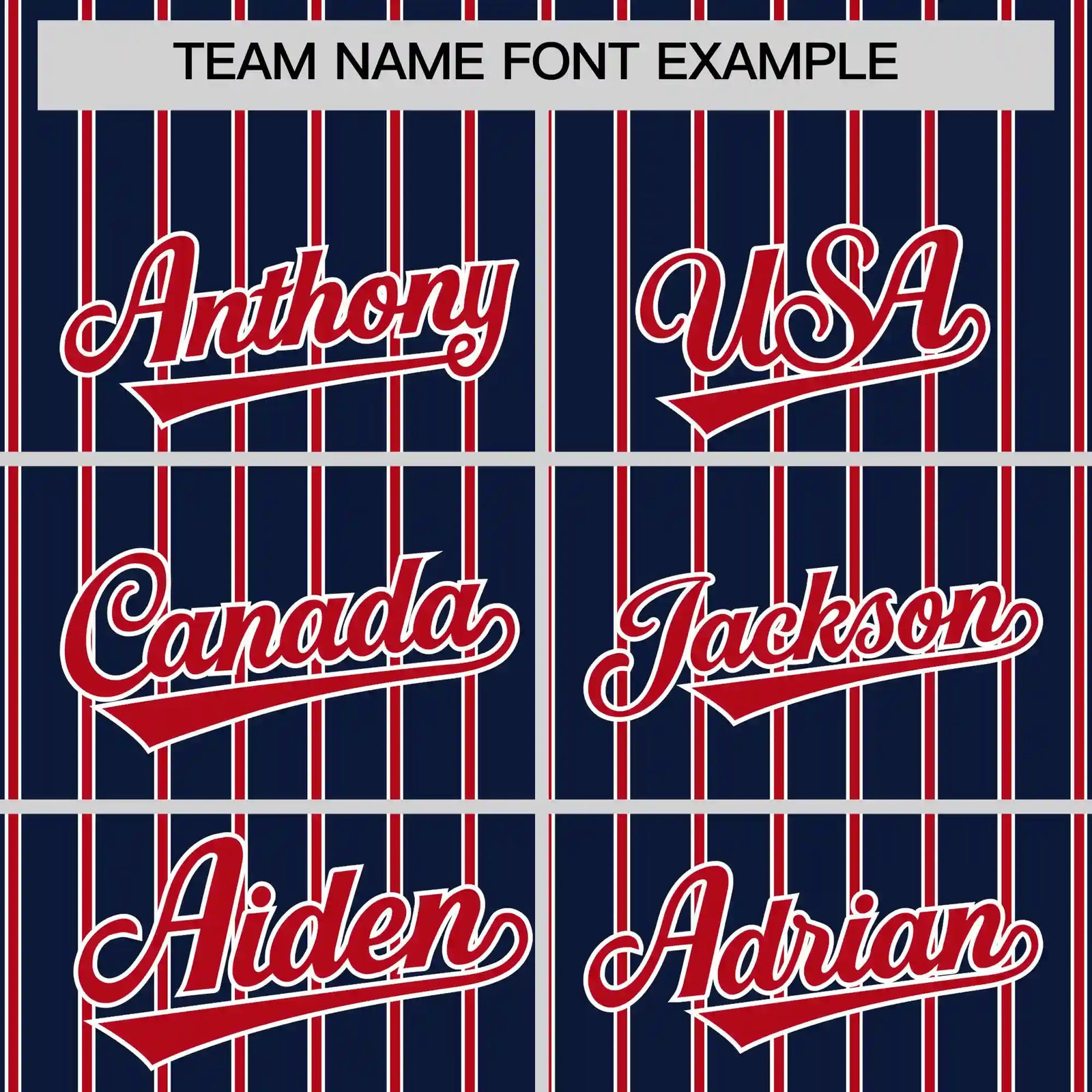 Custom Navy White-Red Pinstripe Pattern Design Performance T-Shirt