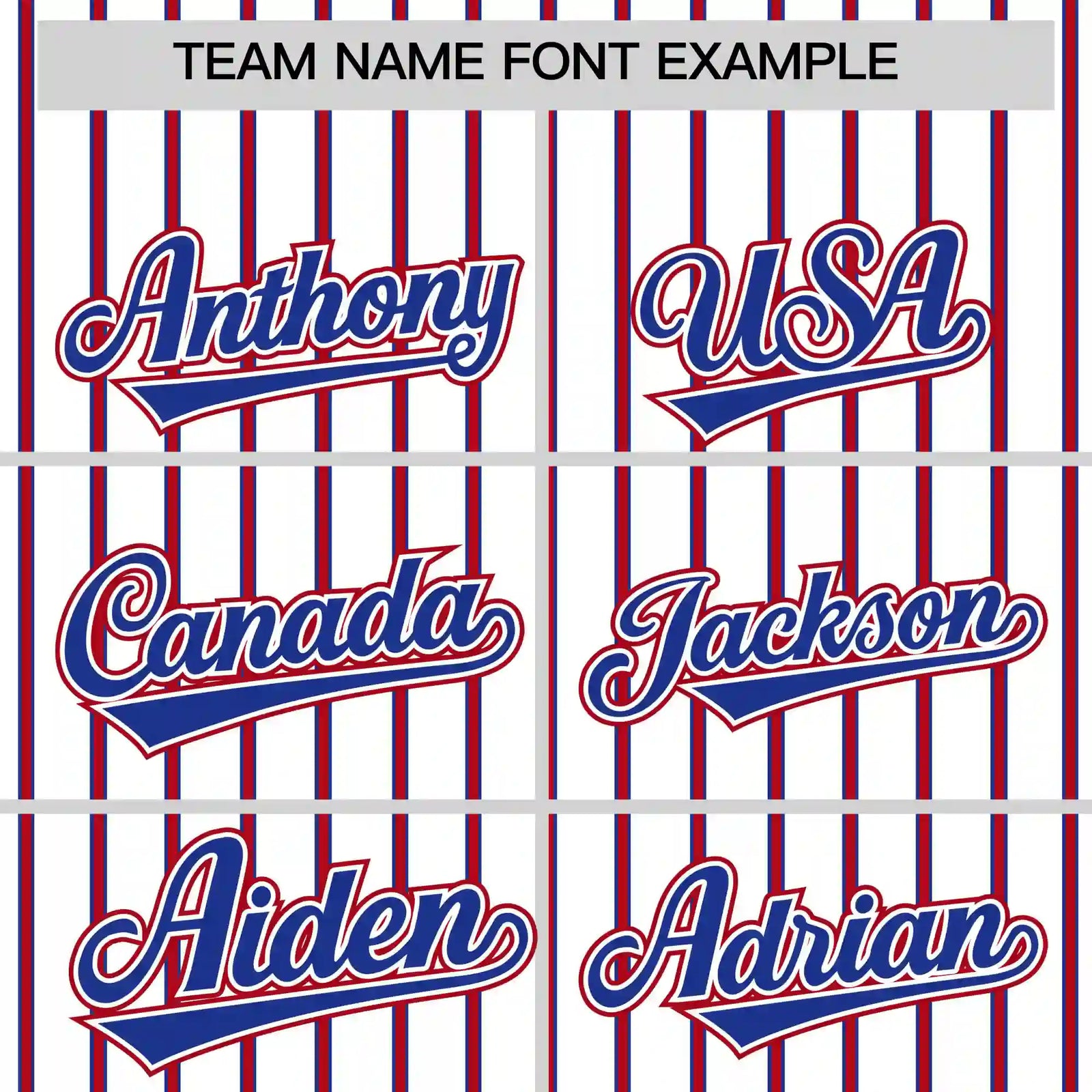 Custom White Royal Blue-Red Pinstripe Pattern Design Performance T-Shirt