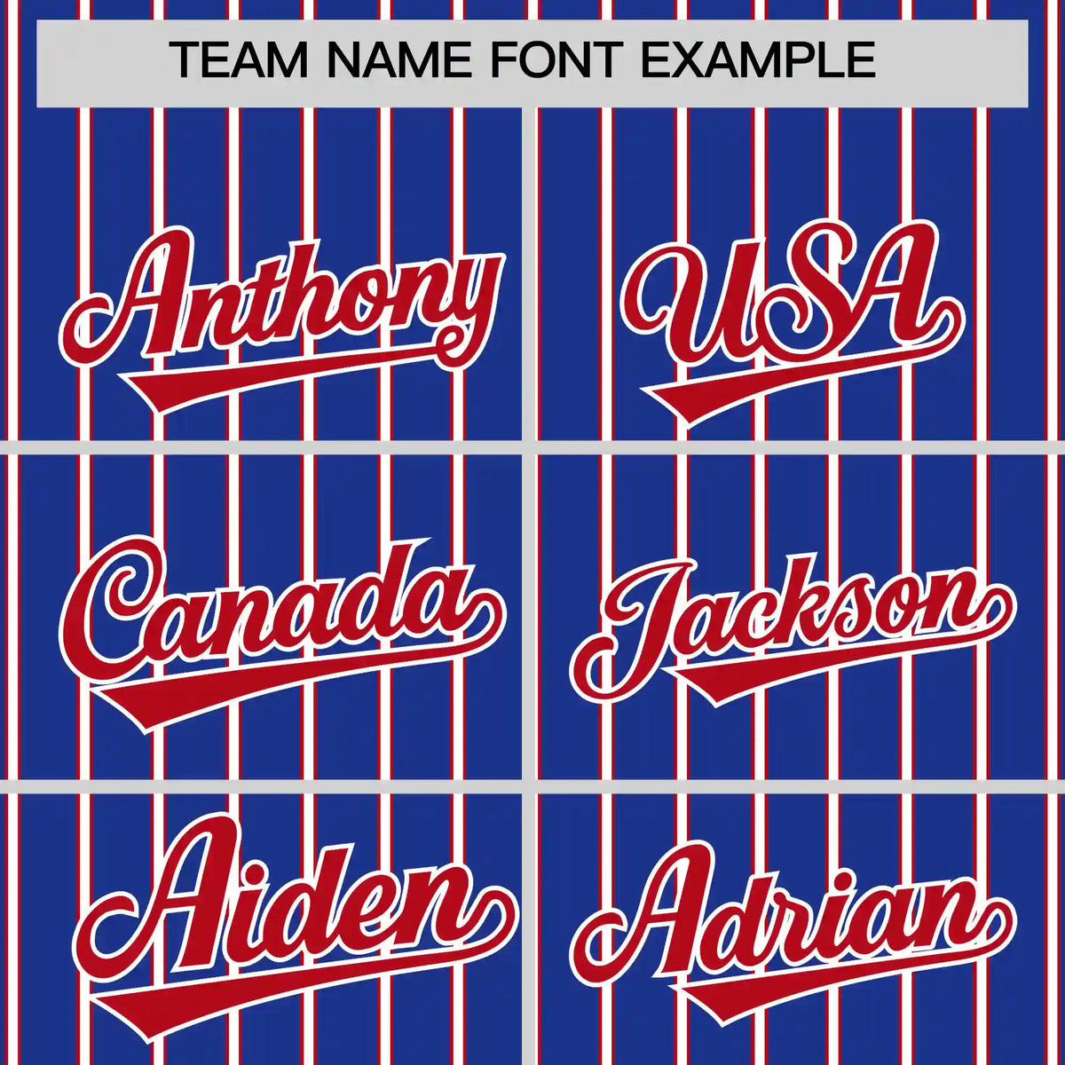 Custom Royal Blue White-Red Pinstripe Pattern Design Performance T-Shirt