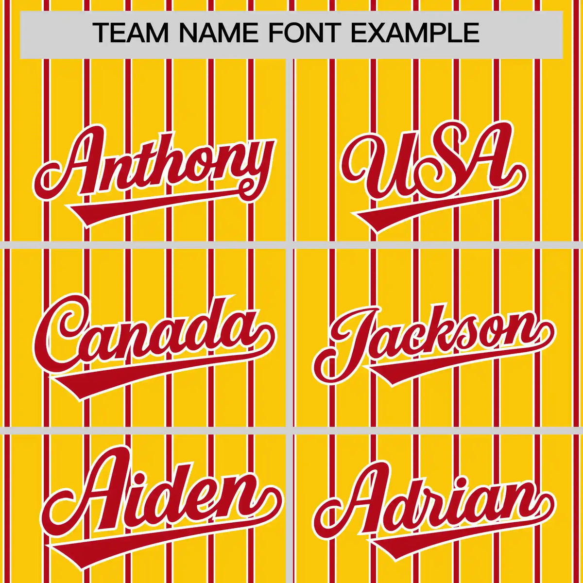 Custom Gold01 White-Red Pinstripe Pattern Design Performance T-Shirt