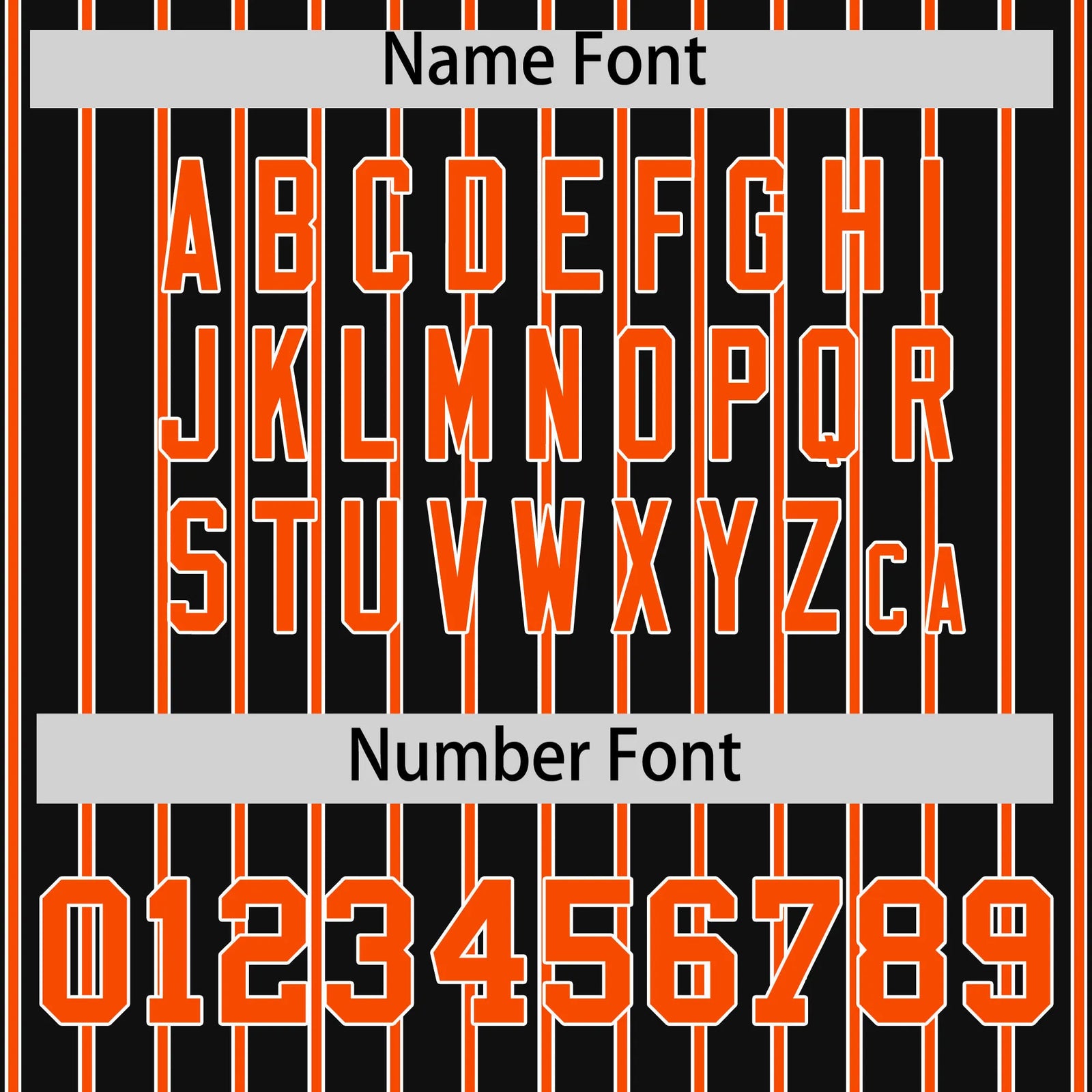 Custom Black White-Orange Pinstripe Pattern Design Performance T-Shirt