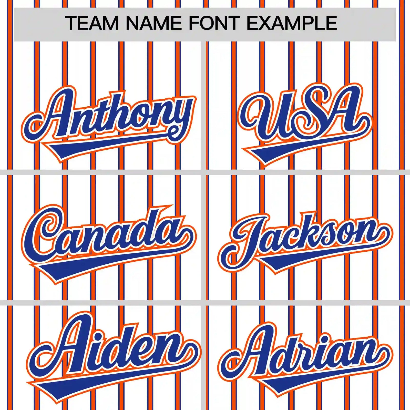 Custom White Royal Blue-Orange Pinstripe Pattern Design Performance T-Shirt
