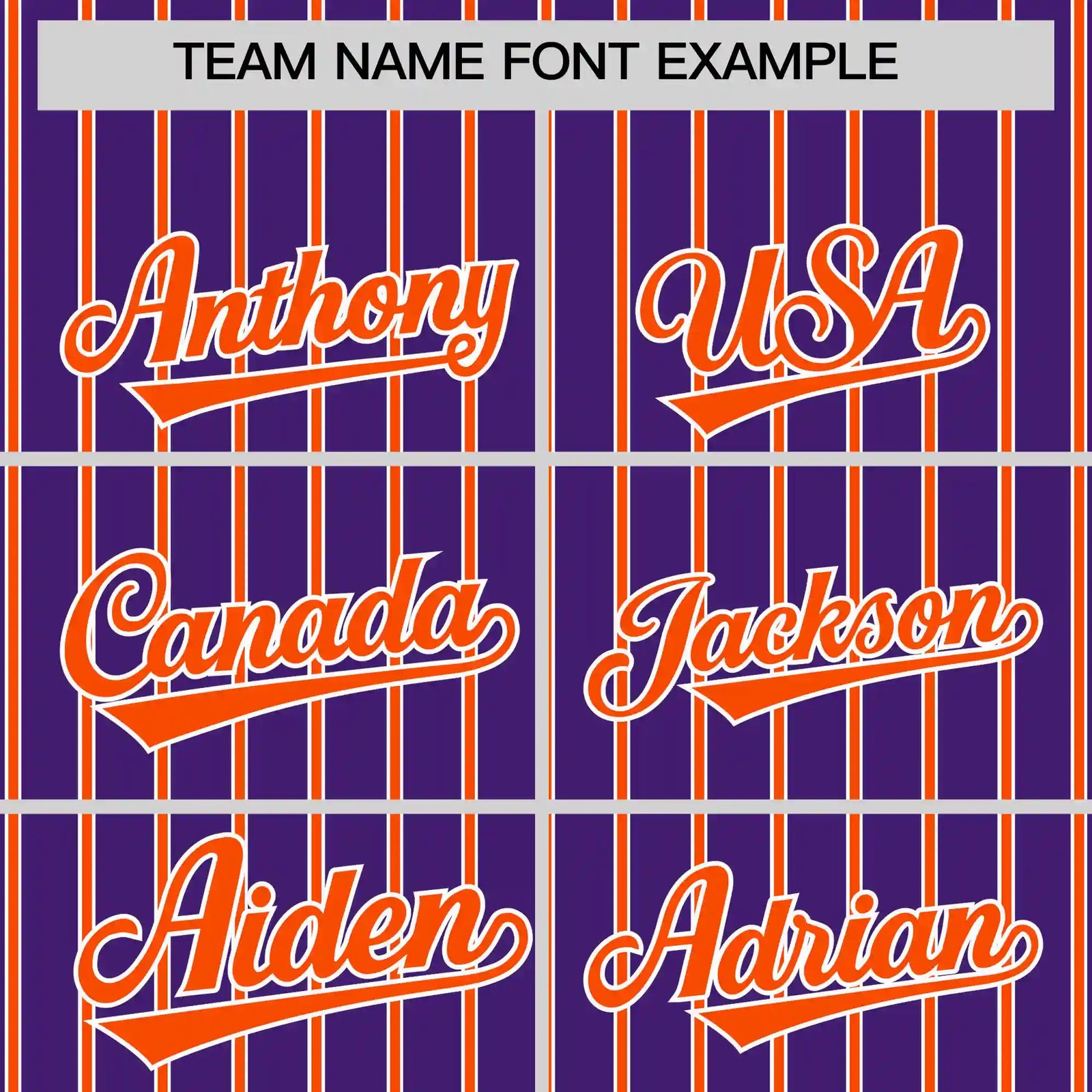 Custom Purple White-Orange Pinstripe Pattern Design Performance T-Shirt