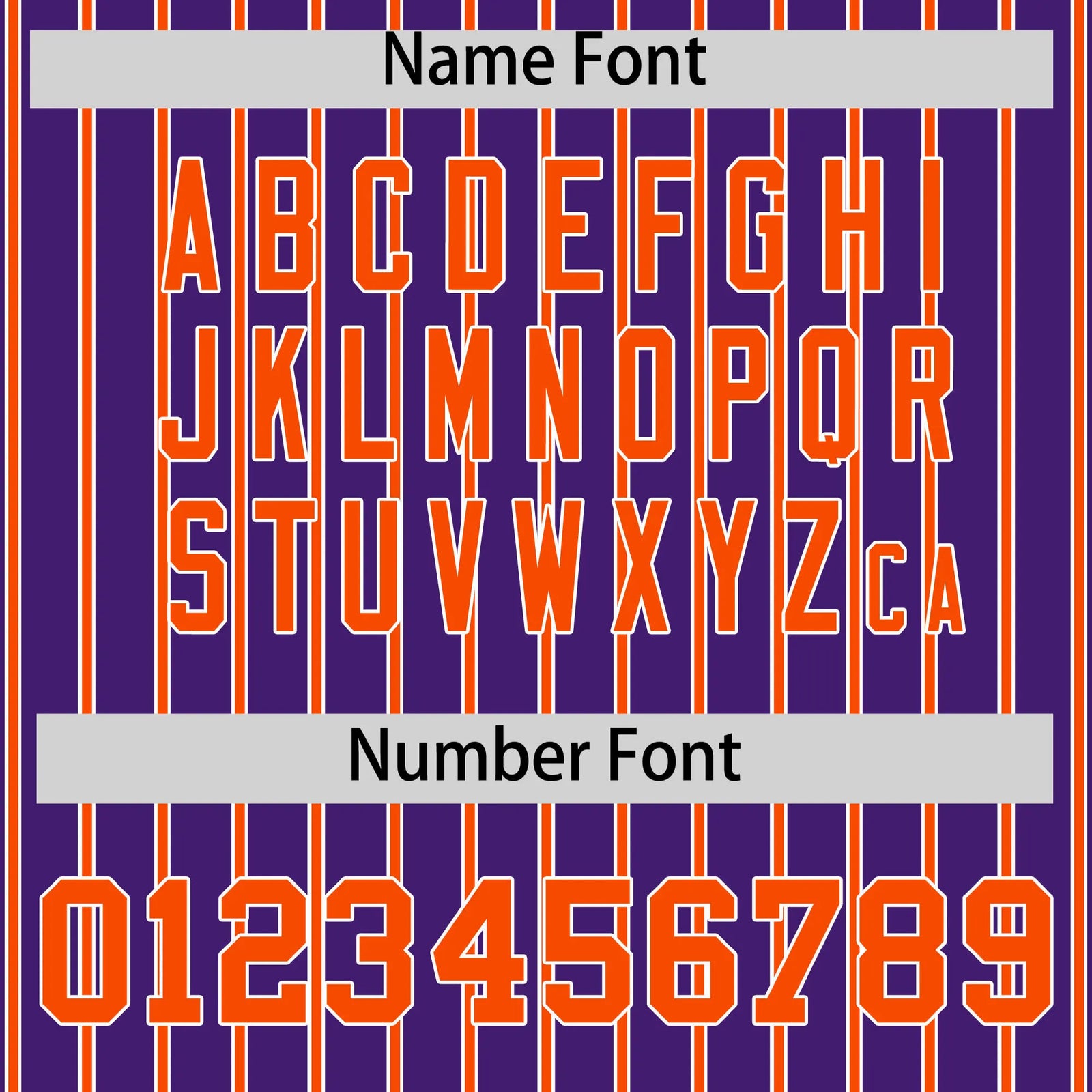Custom Purple White-Orange Pinstripe Pattern Design Performance T-Shirt