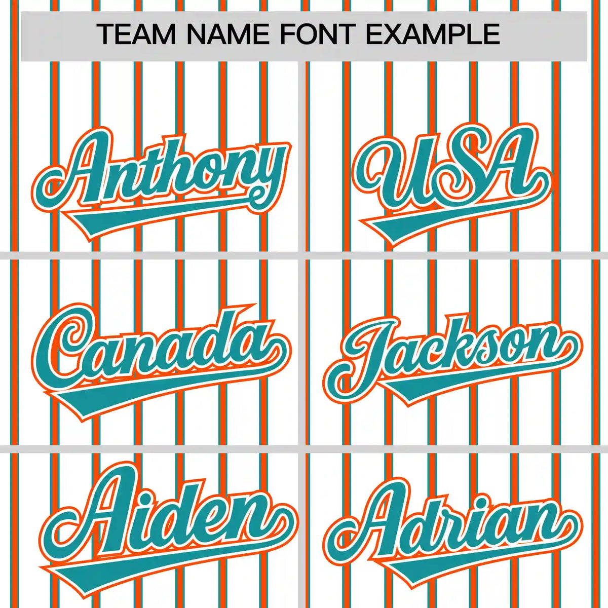 Custom White Aqua-Orange Pinstripe Pattern Design Performance T-Shirt