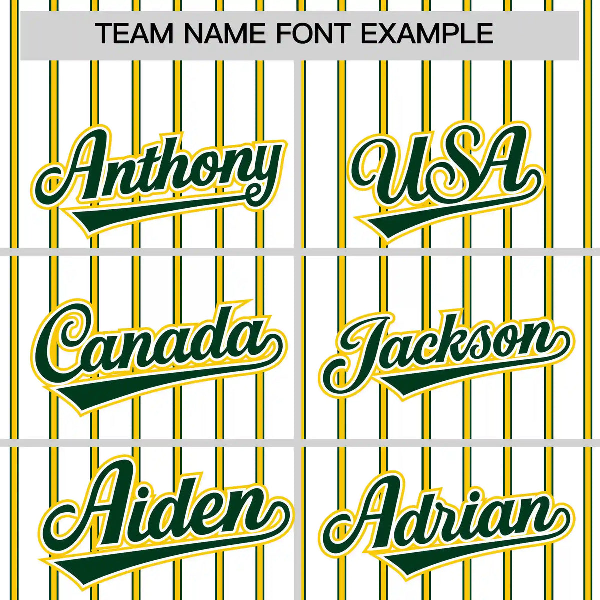 Custom White Green-Gold01 Pinstripe Pattern Design Performance T-Shirt