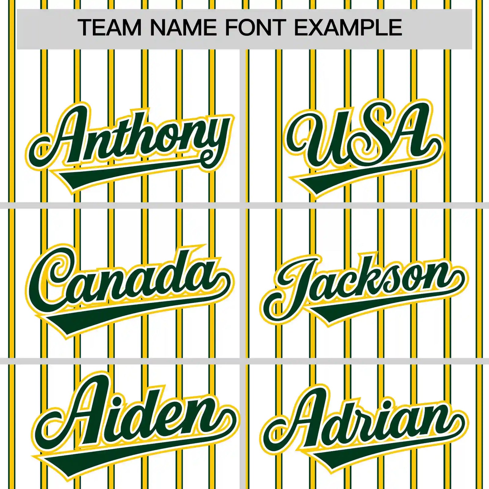 Custom White Green-Gold01 Pinstripe Pattern Design Performance T-Shirt