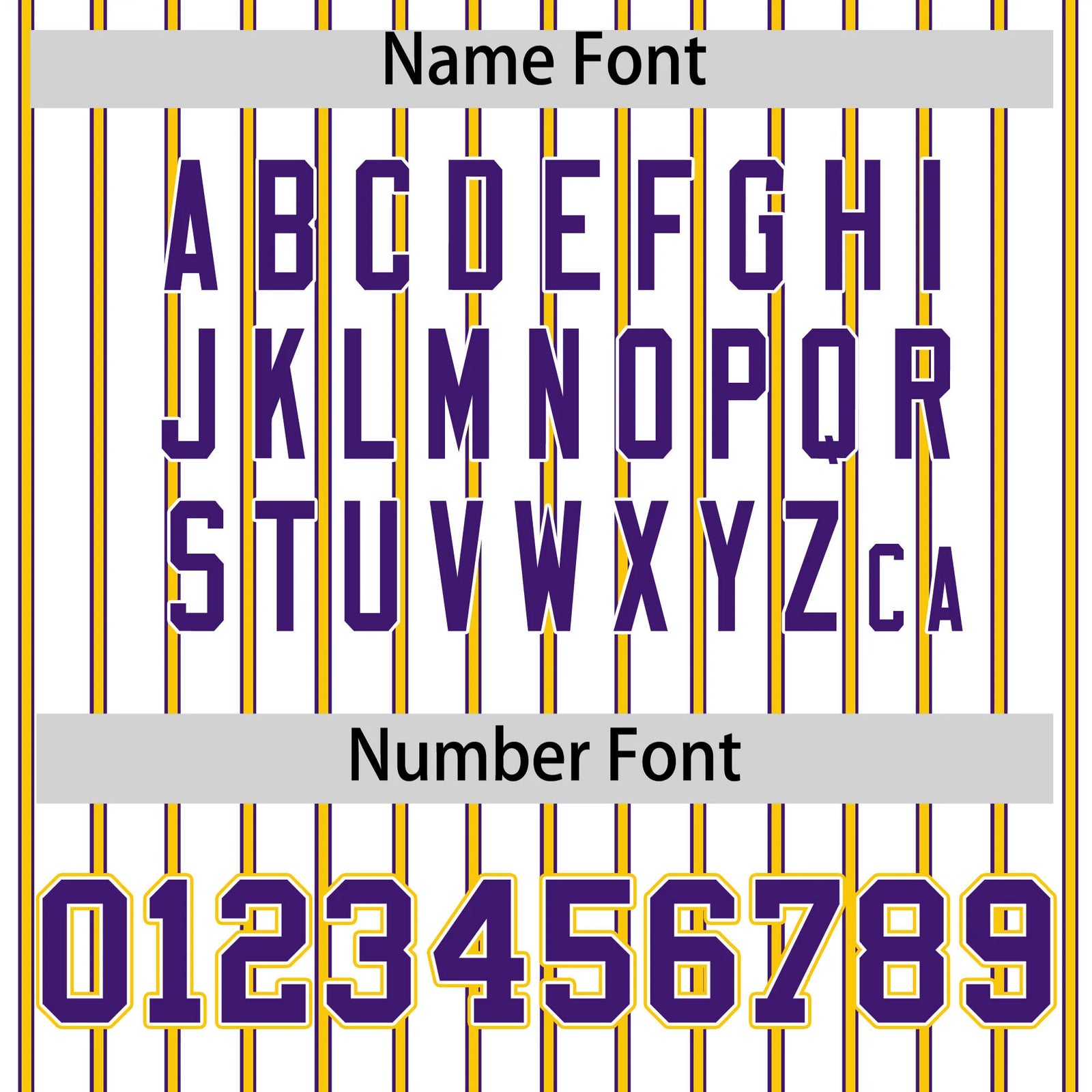 Custom White Purple-Gold01 Pinstripe Pattern Design Performance T-Shirt