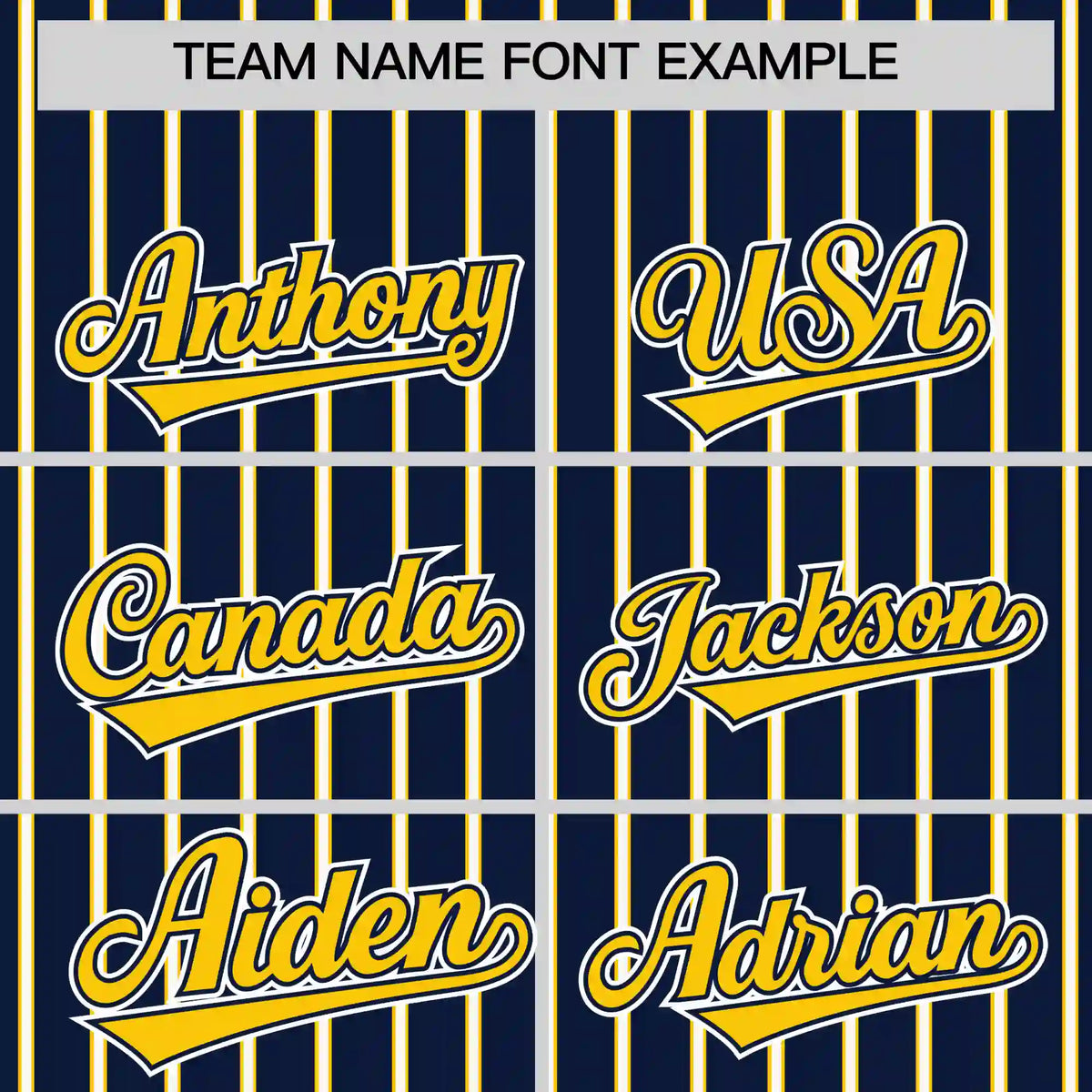 Custom Navy White-Gold01 Pinstripe Pattern Design Performance T-Shirt