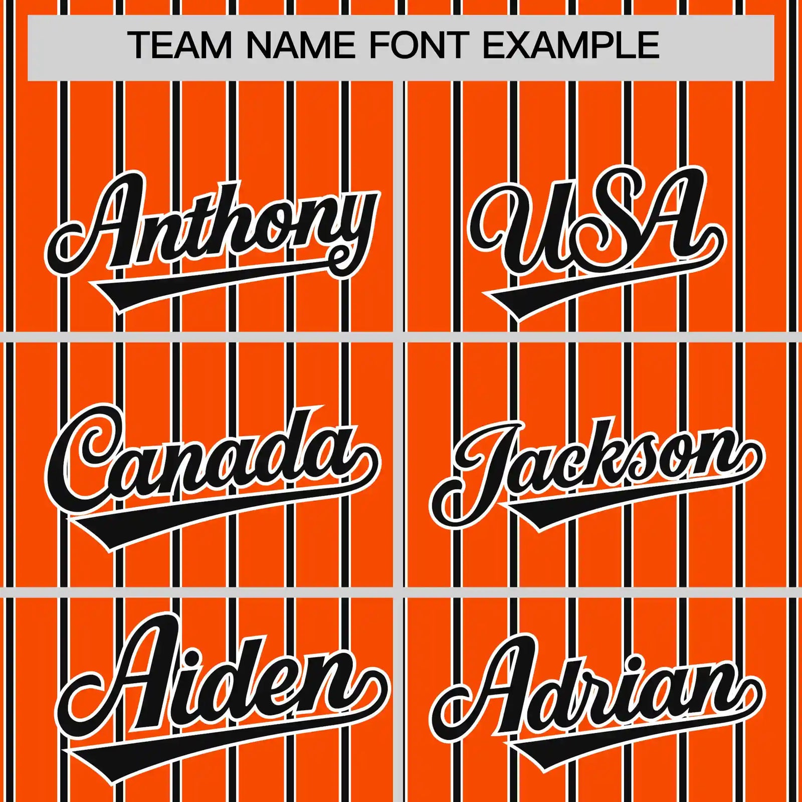 Custom Orange White-Black Pinstripe Pattern Design Performance T-Shirt
