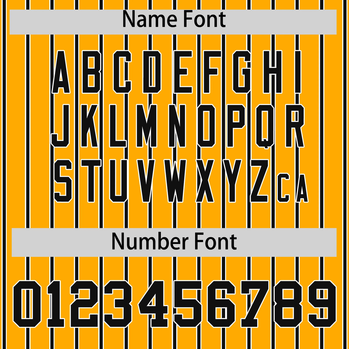 Custom Yellow White-Black Pinstripe Pattern Design Performance T-Shirt