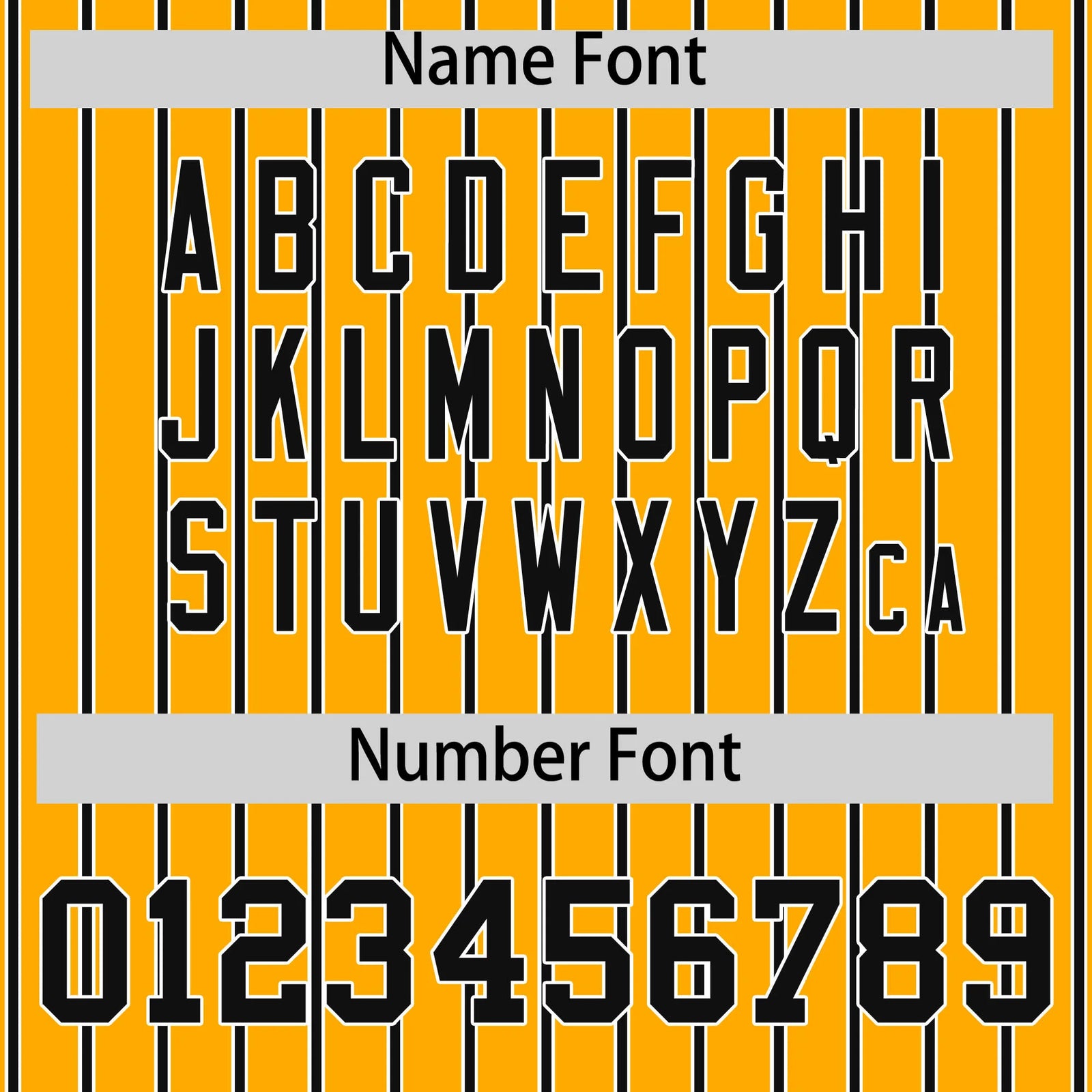 Custom Yellow White-Black Pinstripe Pattern Design Performance T-Shirt