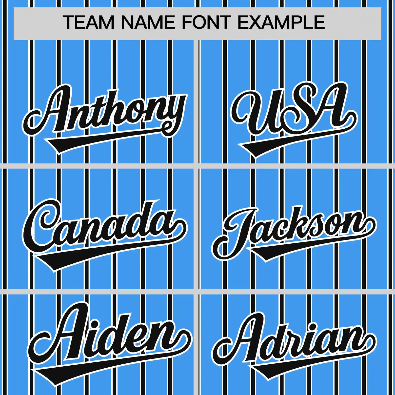 Custom Powder Blue White-Black Pinstripe Pattern Design Performance T-Shirt
