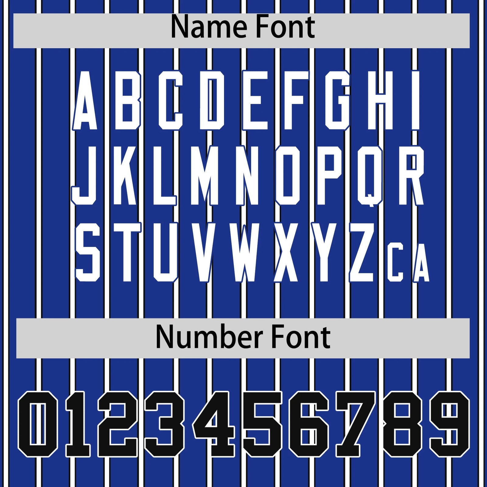 Custom Royal Blue White-Black Pinstripe Pattern Design Performance T-Shirt