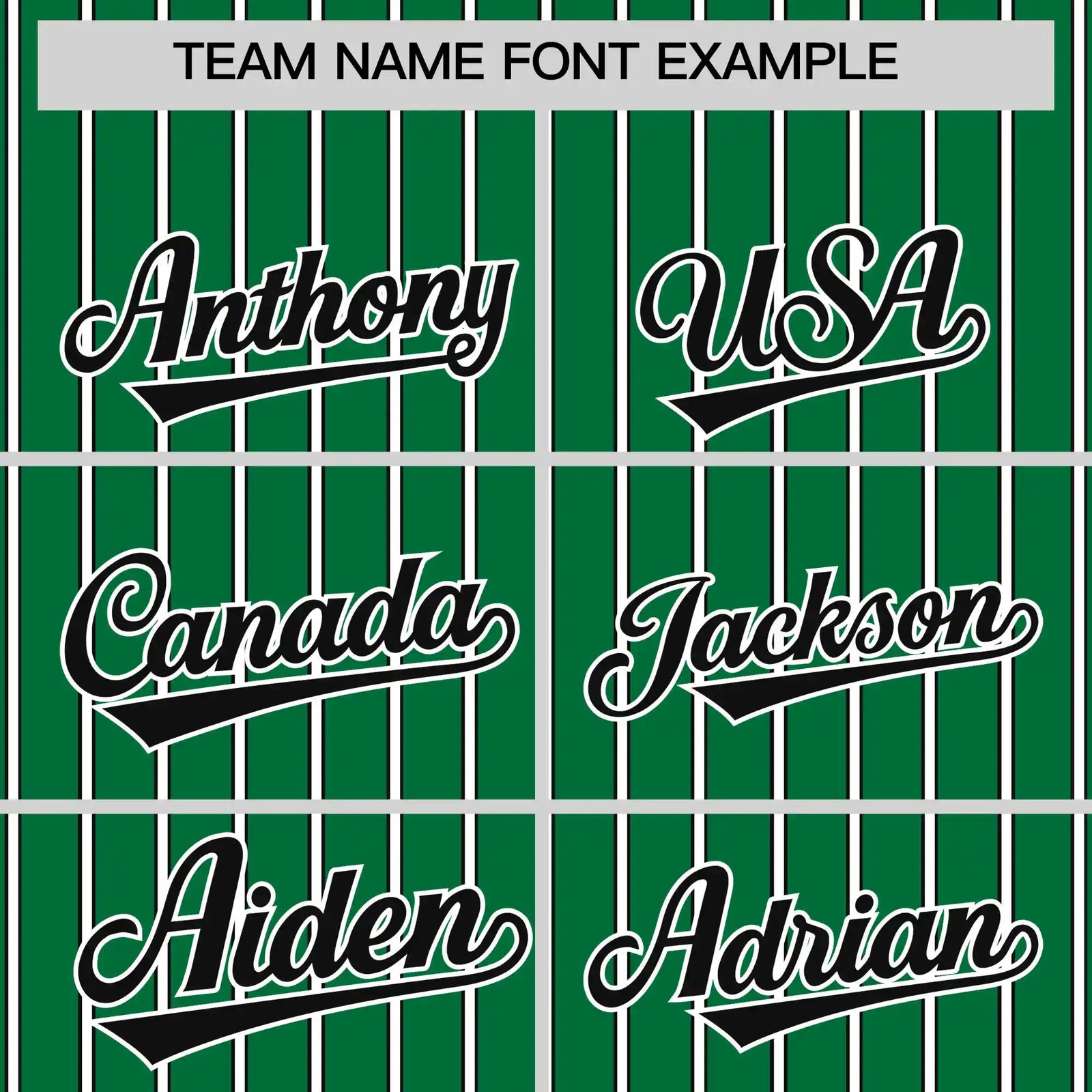 Custom Kelly Green White-Black Pinstripe Pattern Design Performance T-Shirt