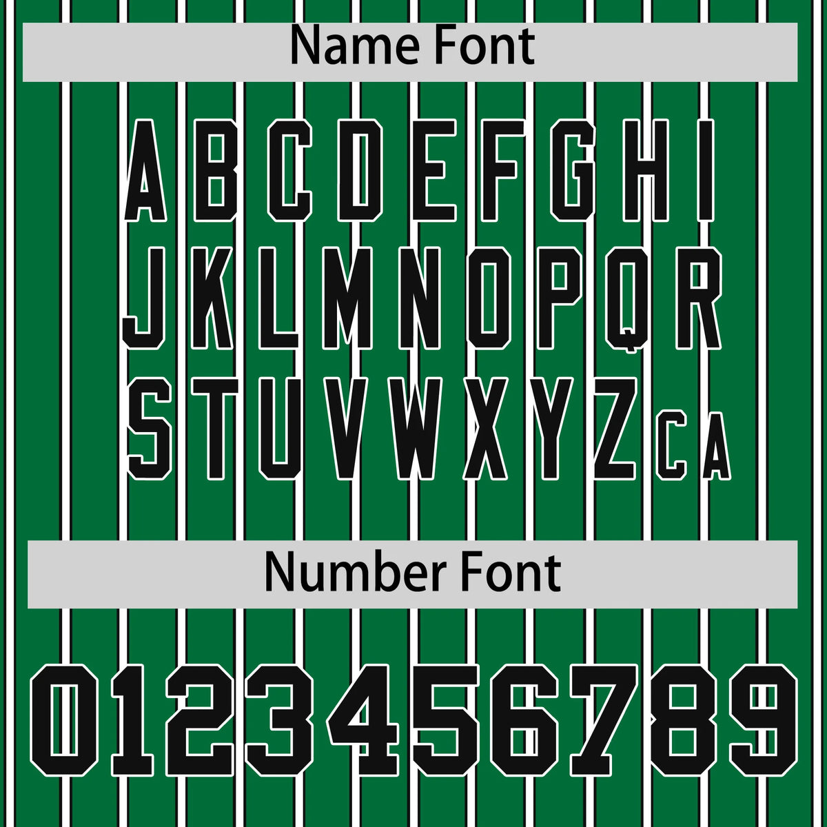 Custom Kelly Green White-Black Pinstripe Pattern Design Performance T-Shirt