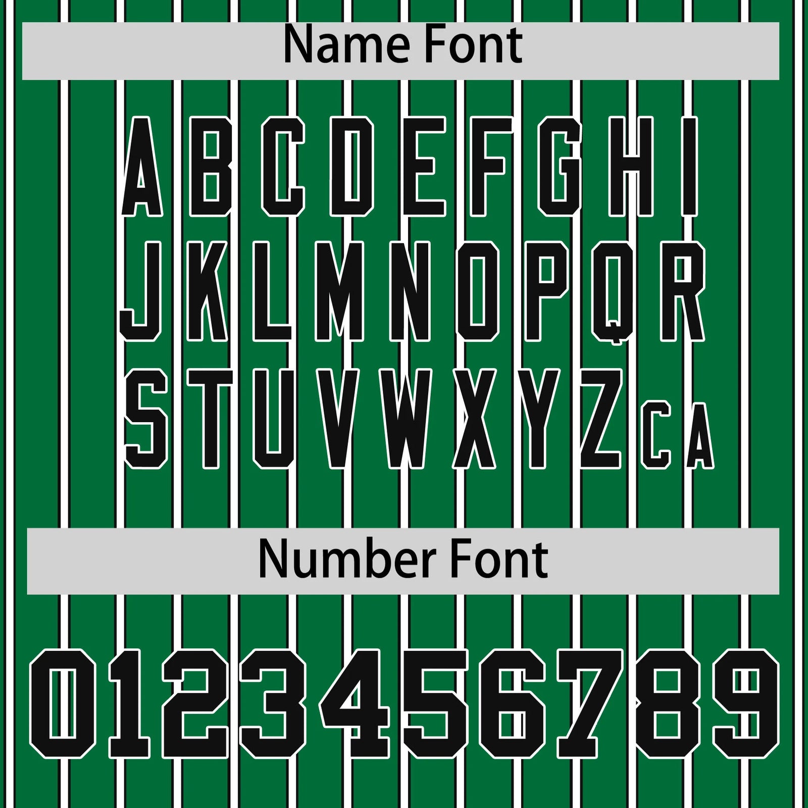 Custom Kelly Green White-Black Pinstripe Pattern Design Performance T-Shirt