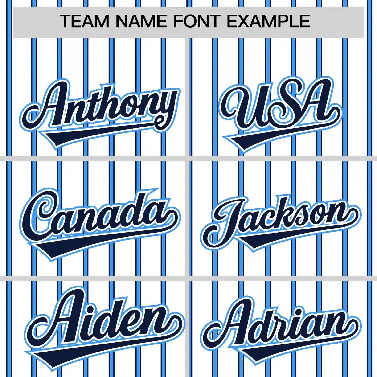 Custom White Navy-Powder Blue Pinstripe Pattern Design Performance T-Shirt