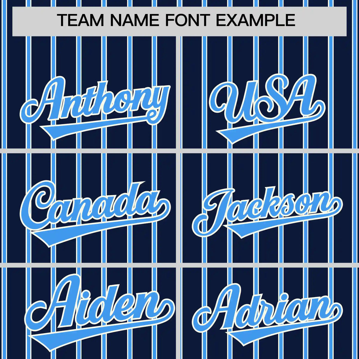 Custom Navy White-Powder Blue Pinstripe Pattern Design Performance T-Shirt