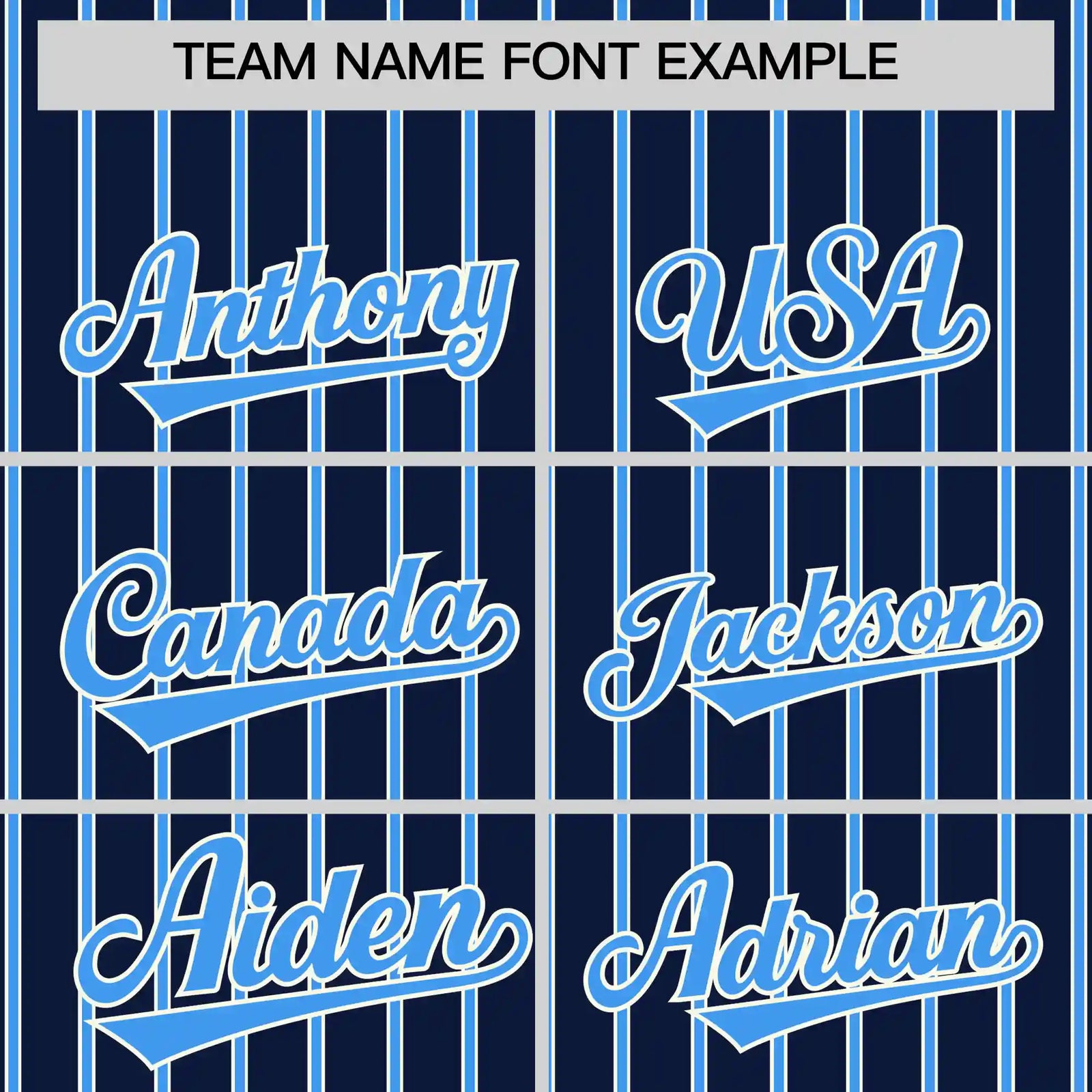 Custom Navy White-Powder Blue Pinstripe Pattern Design Performance T-Shirt