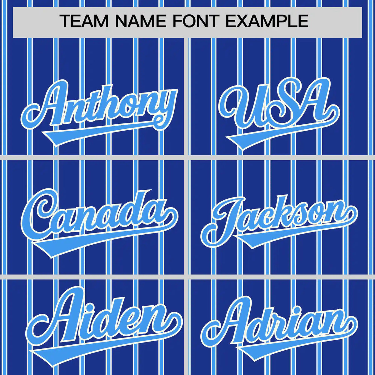 Custom Royal Blue White-Powder Blue Pinstripe Pattern Design Performance T-Shirt