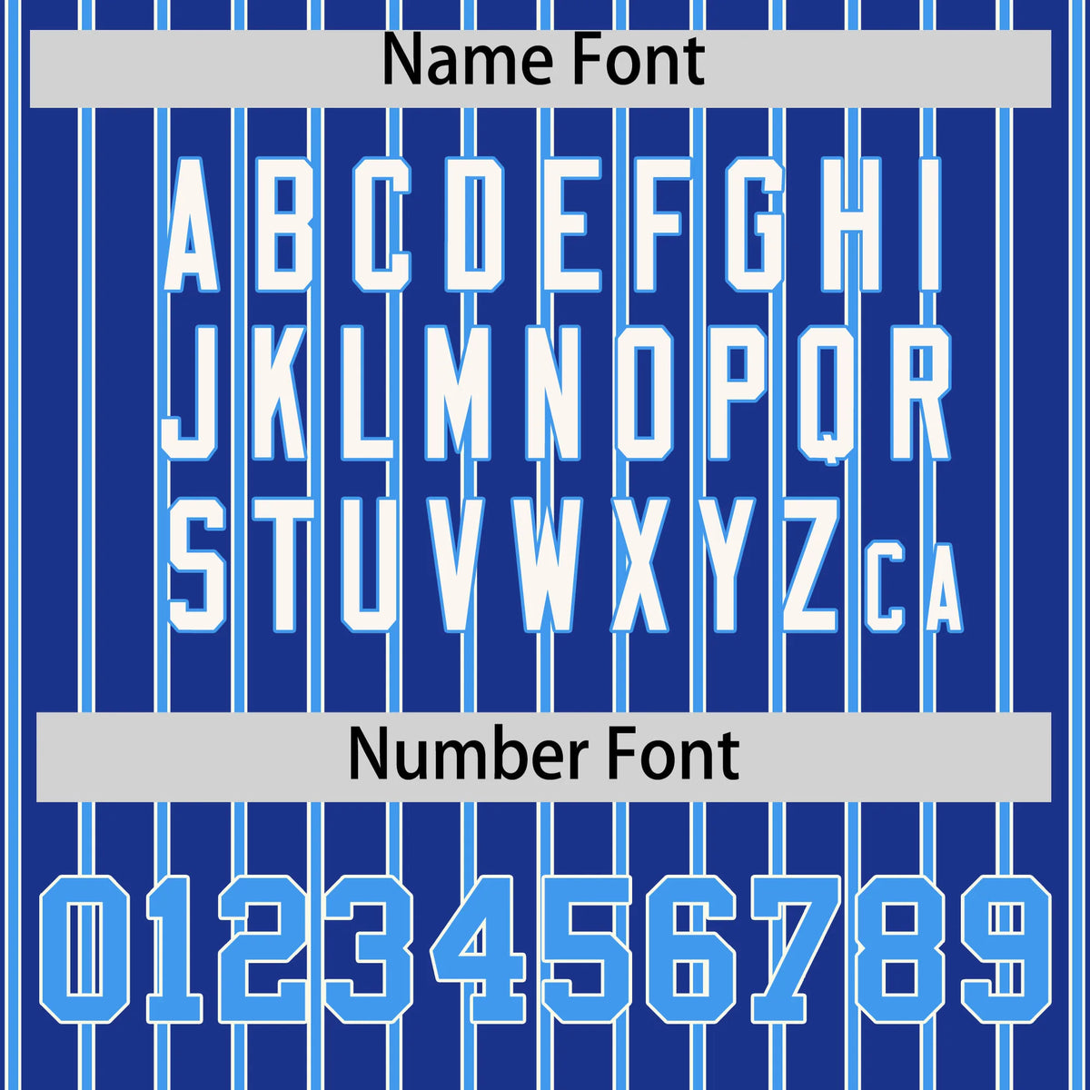 Custom Royal Blue White-Powder Blue Pinstripe Pattern Design Performance T-Shirt