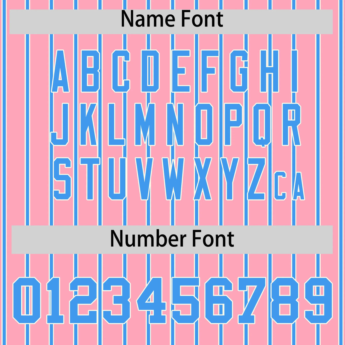 Custom Light Pink White-Powder Blue Pinstripe Pattern Design Performance T-Shirt