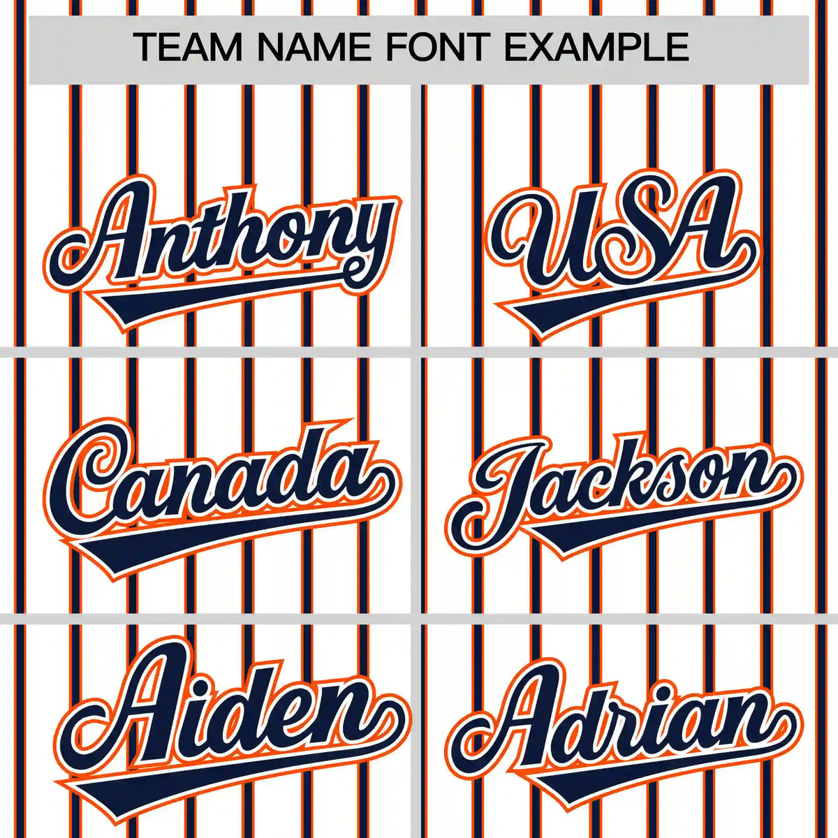 Custom White Orange-Navy Pinstripe Pattern Design Performance T-Shirt