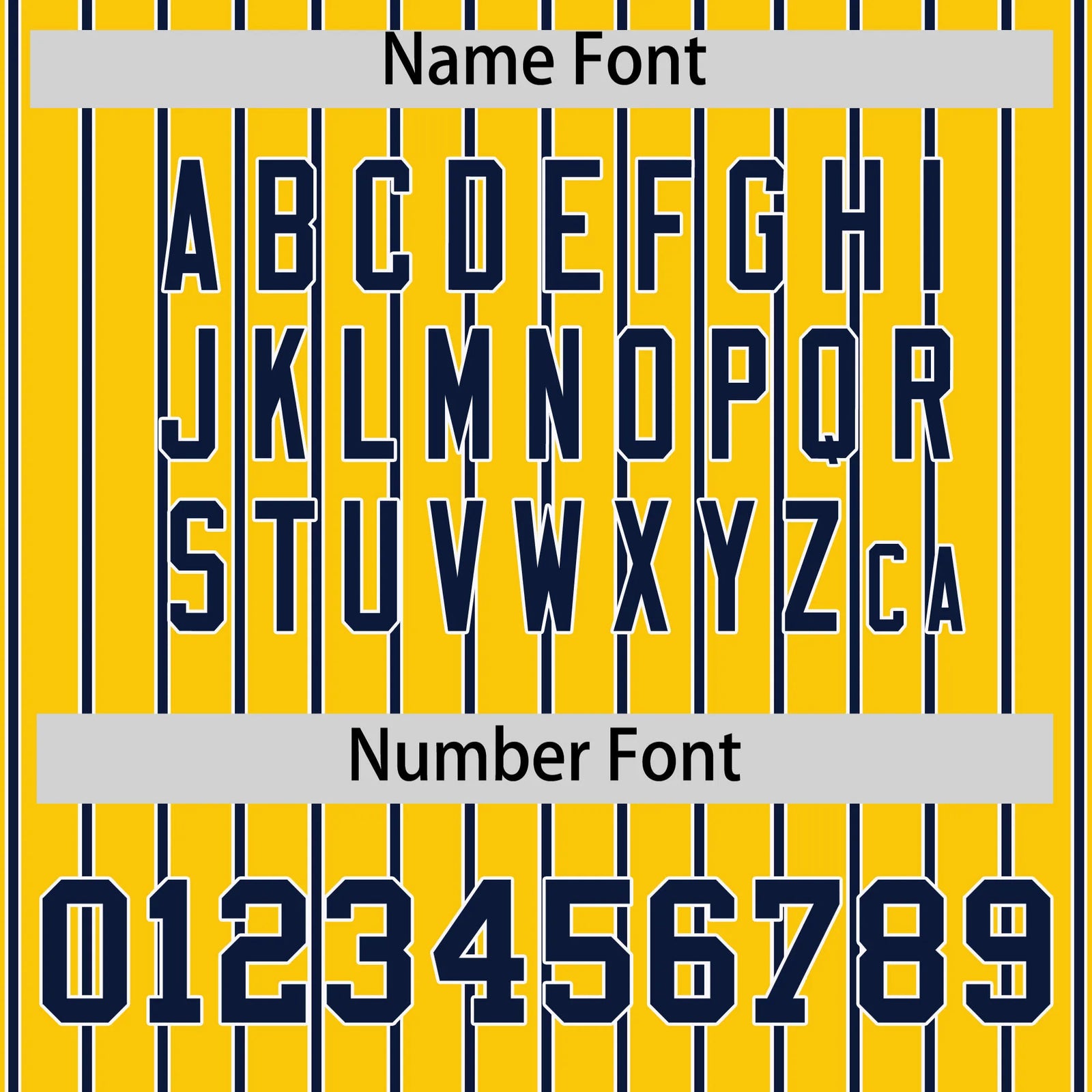 Custom Gold01 White-Navy Pinstripe Pattern Design Performance T-Shirt