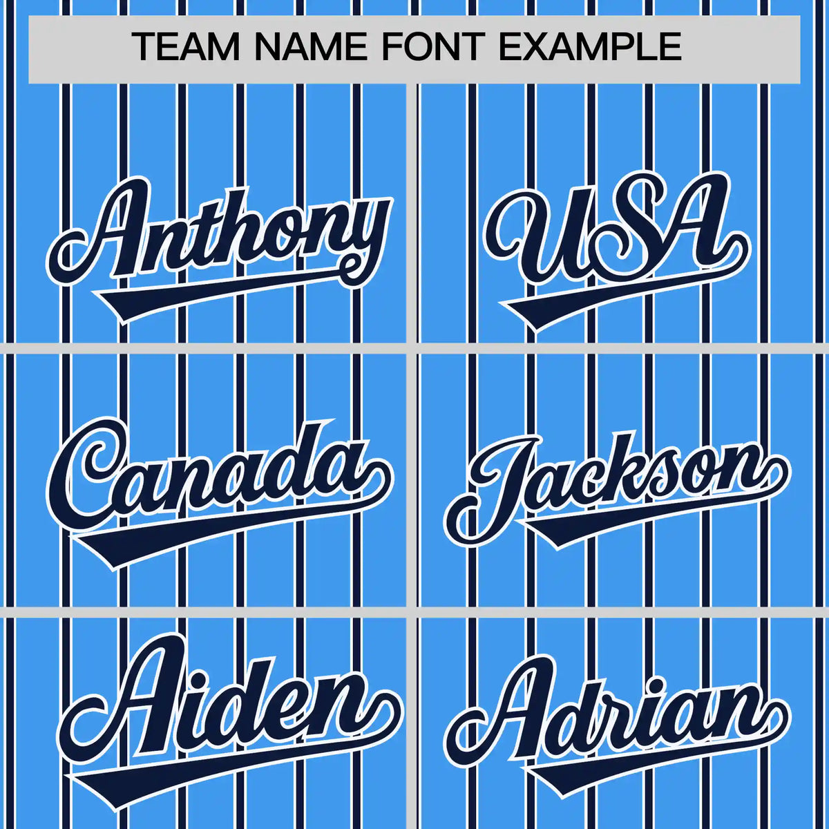 Custom Powder Blue White-Navy Pinstripe Pattern Design Performance T-Shirt