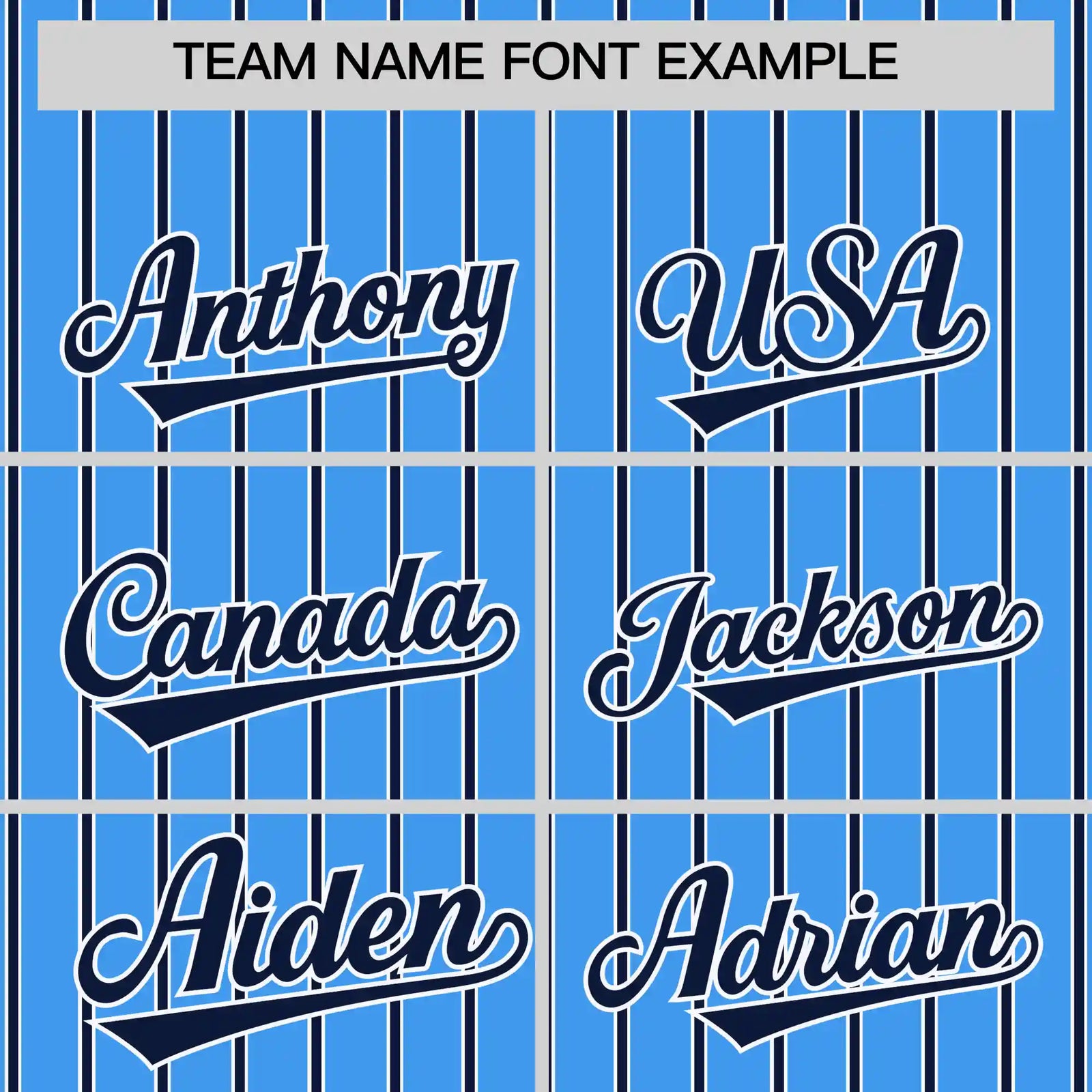Custom Powder Blue White-Navy Pinstripe Pattern Design Performance T-Shirt