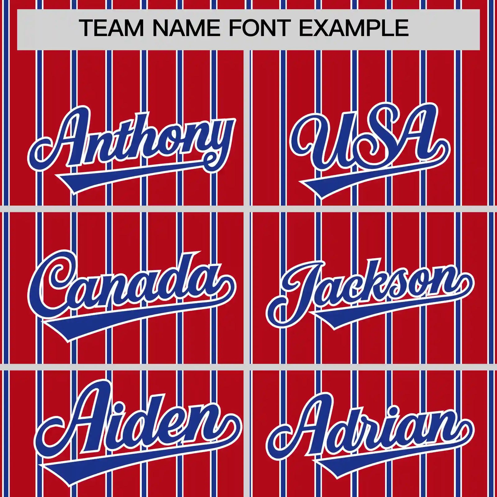 Custom Red White-Royal Blue Pinstripe Pattern Design Performance T-Shirt