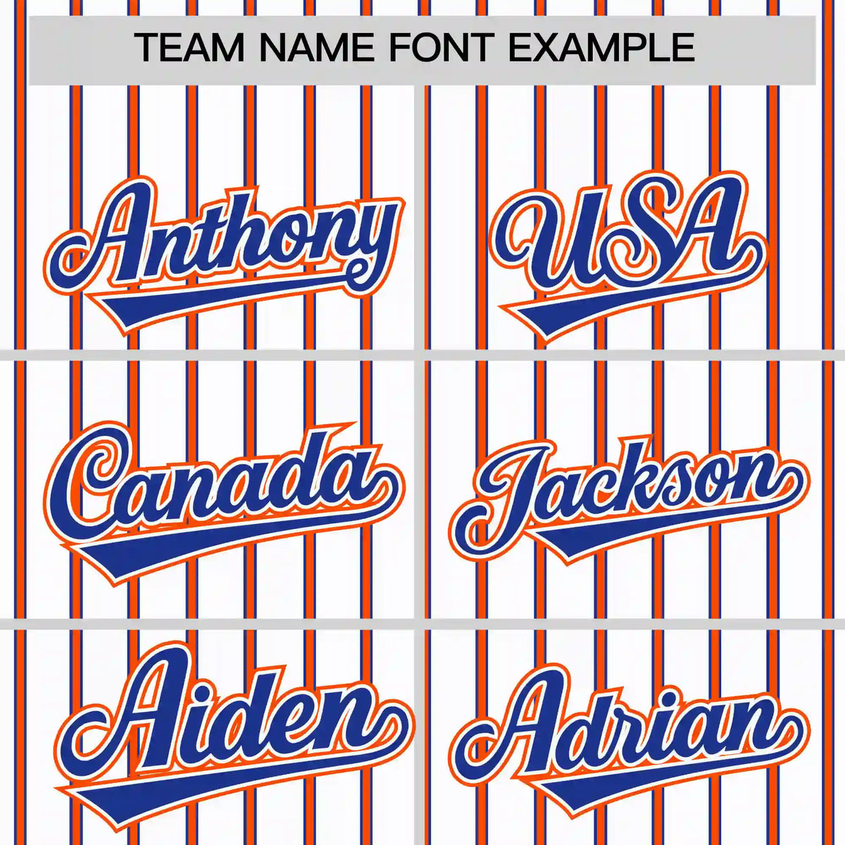 Custom White Orange-Royal Blue Pinstripe Pattern Design Performance T-Shirt